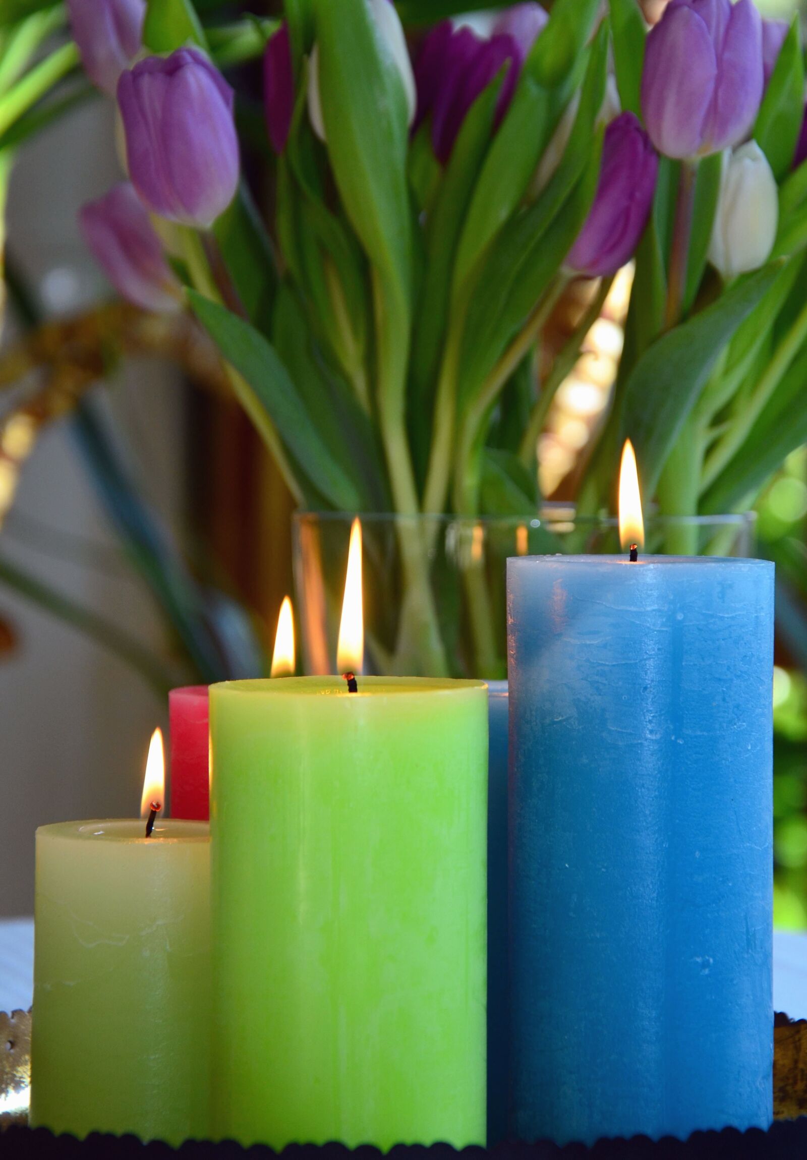 Nikon D5100 sample photo. Candle, flower, flame, wax photography