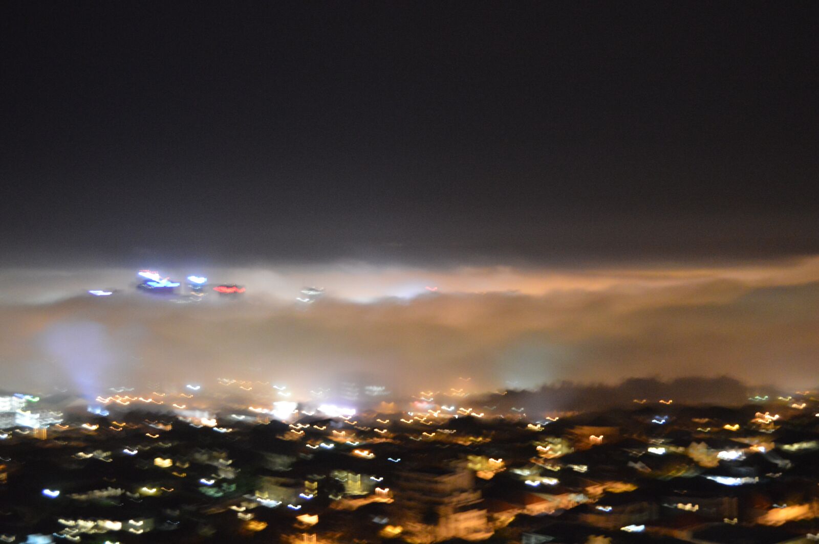 Nikon D3200 sample photo. Cape-town, cbd, at-night photography