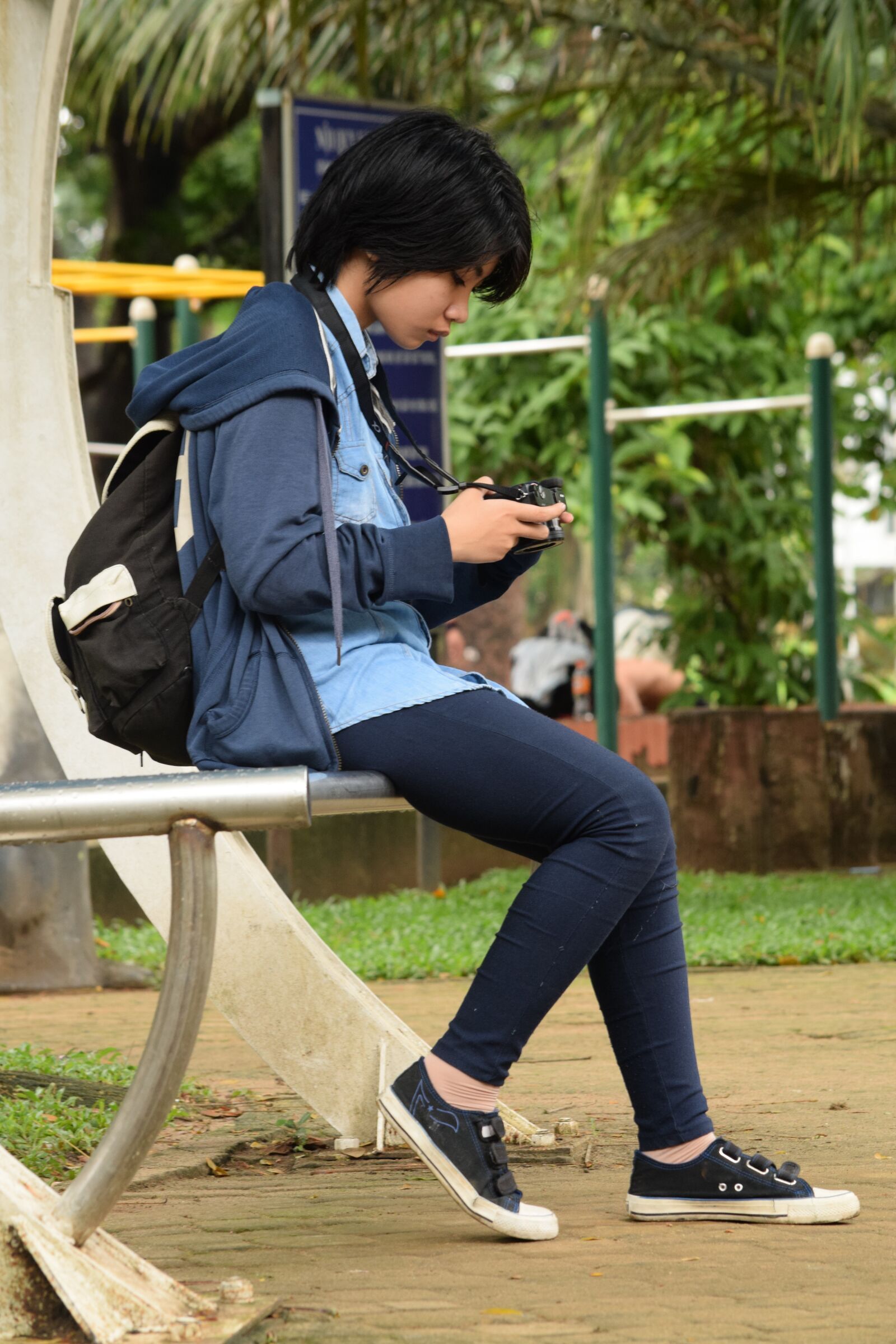 Nikon D3300 sample photo. Girl photography, house view photography