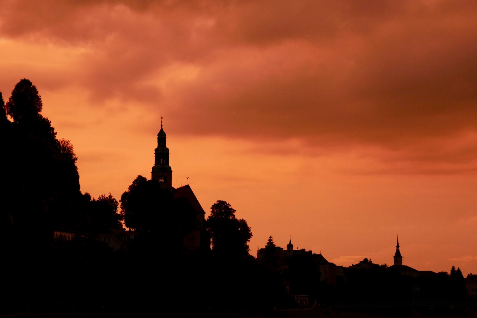 Panasonic DMC-G70 sample photo. Evening, afterglow, church photography