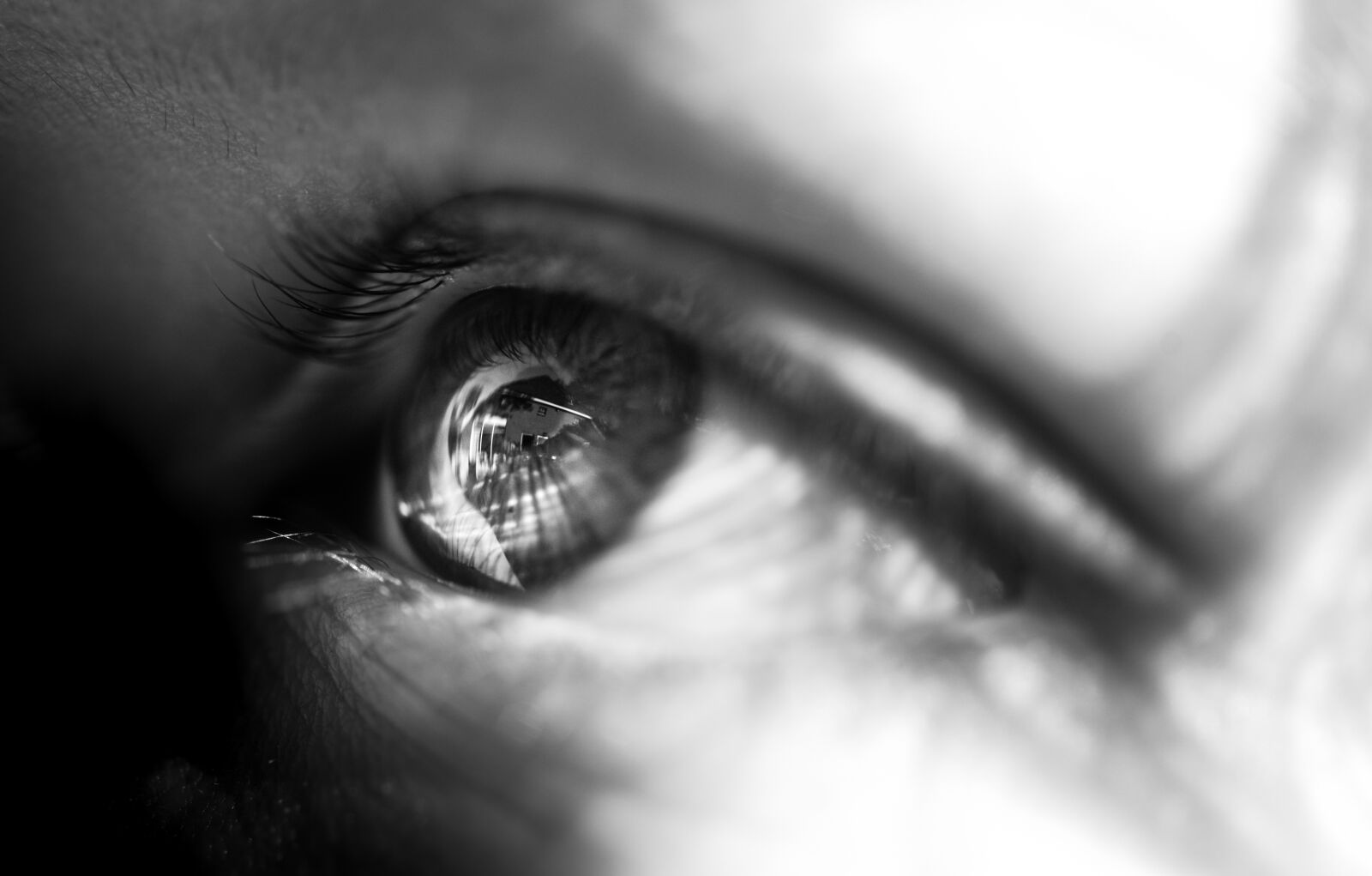 Nikon D610 sample photo. Eye, black, white photography
