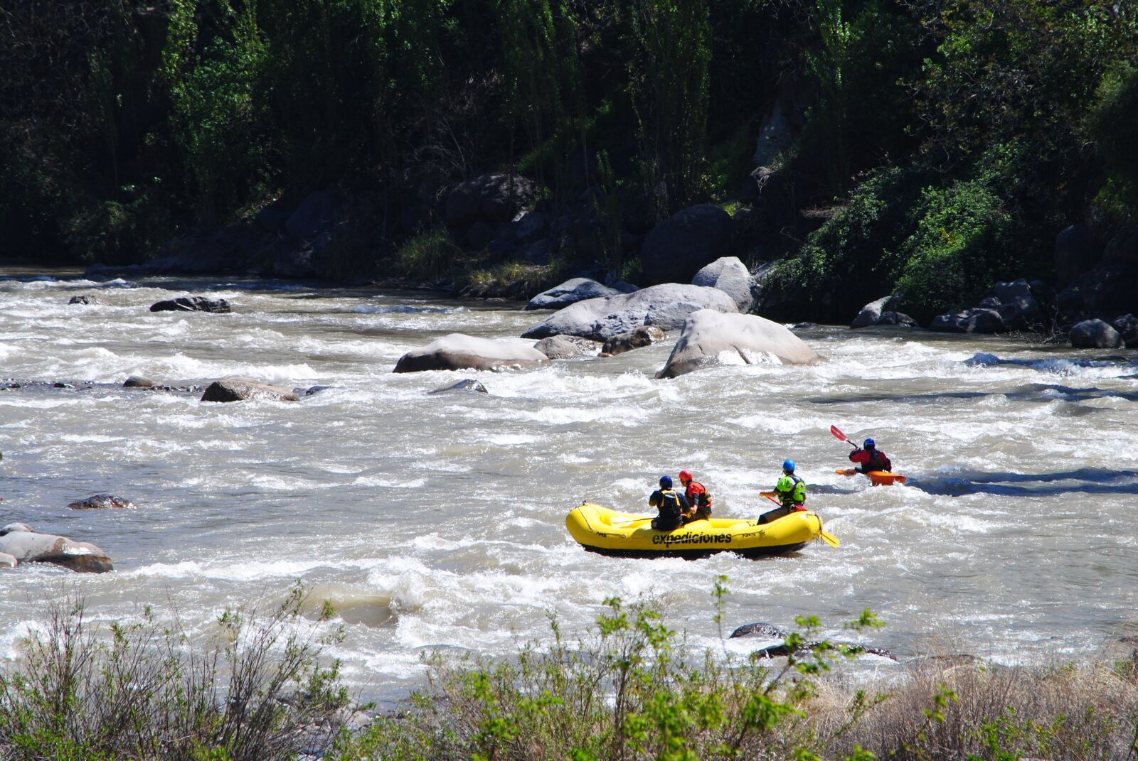 Nikon D3000 sample photo. Chile, maipo, rafting photography