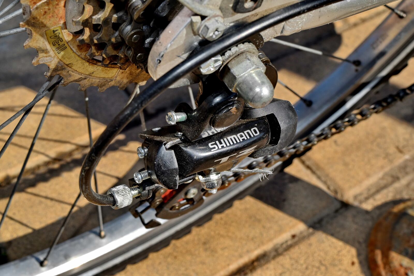Nikon D5500 sample photo. Bicycle, gear, gearshift, metal photography