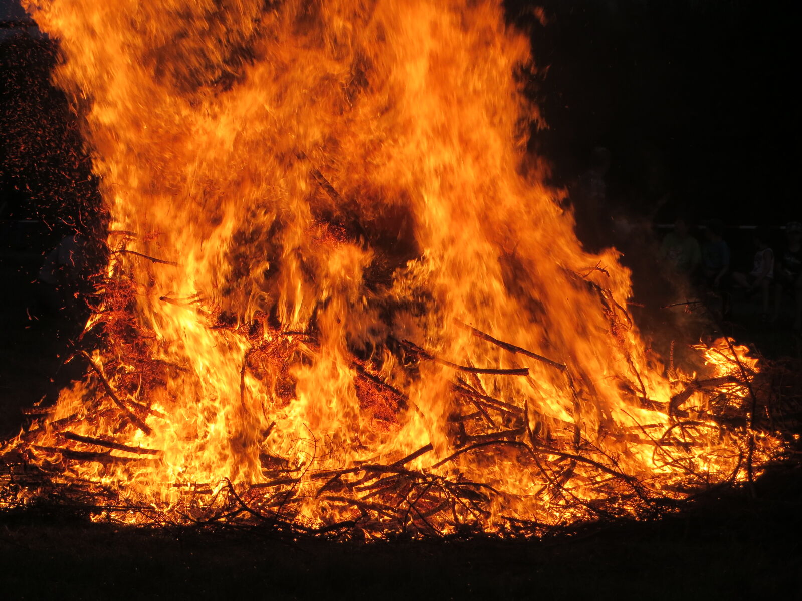 Canon PowerShot SX270 HS sample photo. Campfire, fire photography