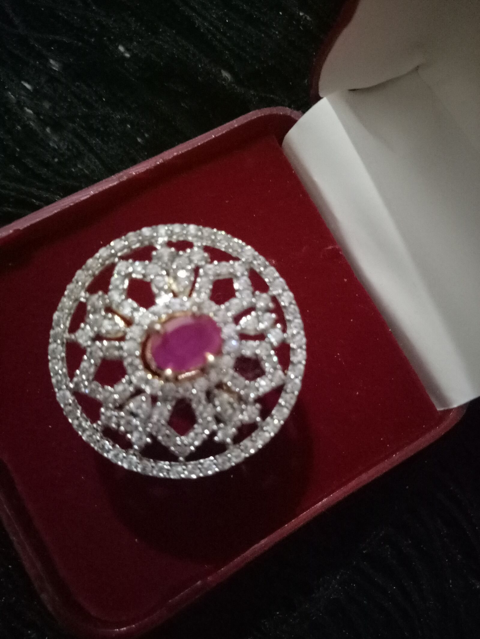 OPPO A1601 sample photo. Cocktail, ring, stone photography