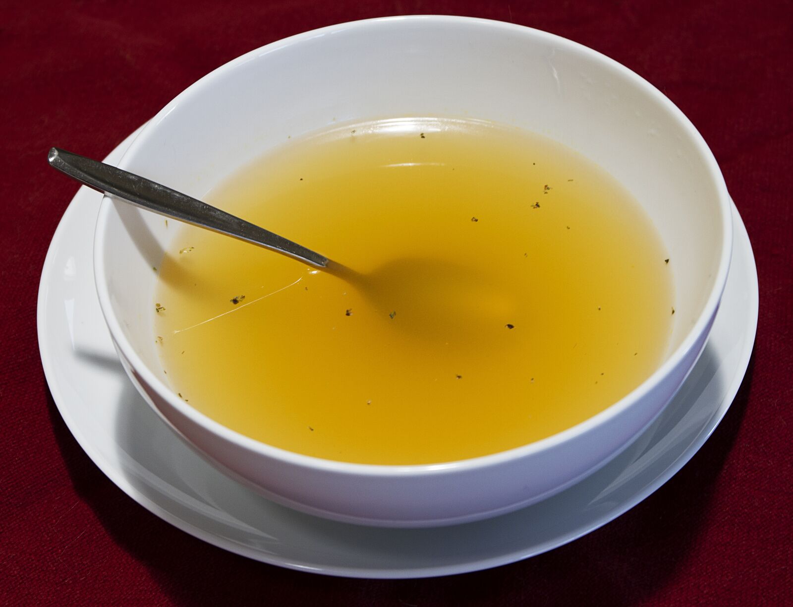 Canon EOS 7D + Canon EF 24-70mm F4L IS USM sample photo. Clear broth, soup, bowl photography