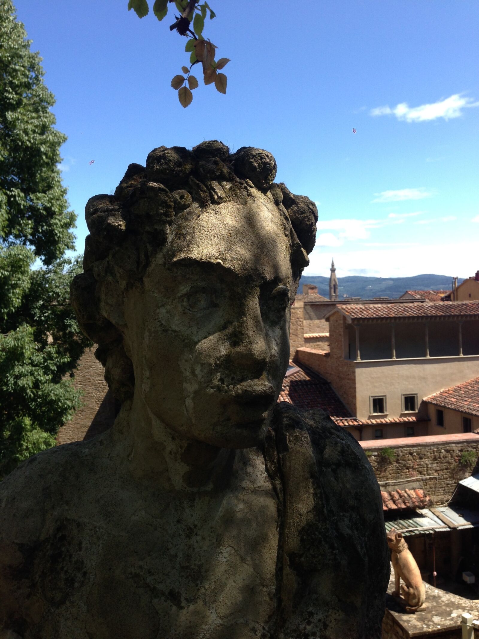iPhone 5 back camera 4.12mm f/2.4 sample photo. Statue, bust, landscape photography