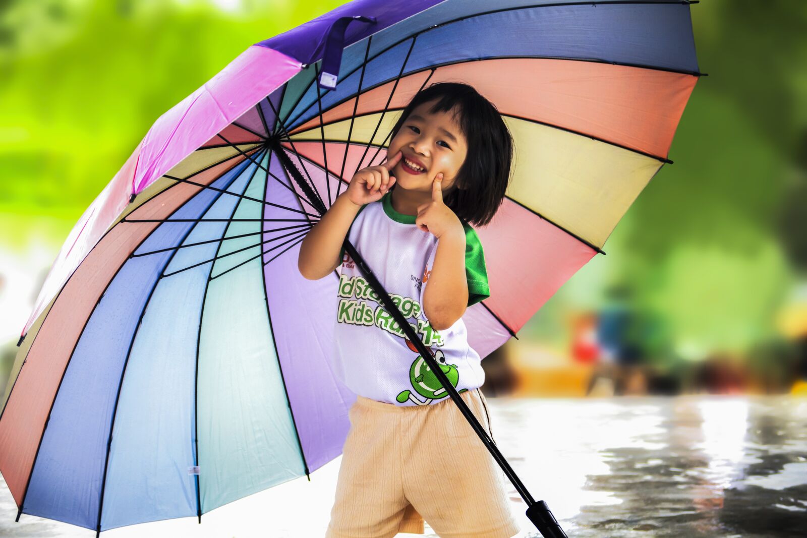 Canon PowerShot G7 X sample photo. Little girl, umbrella, little photography