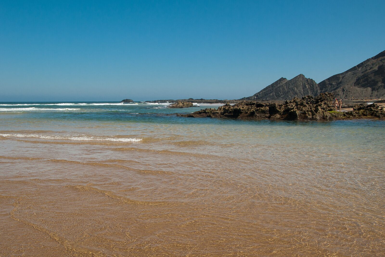 Pentax K10D sample photo. Portugal, ocean, beach photography