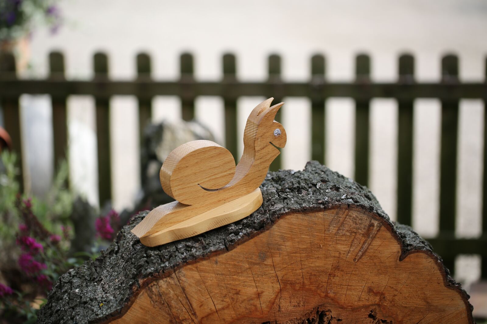 Canon EF 100mm F2.8L Macro IS USM sample photo. Wood, snail, garden photography