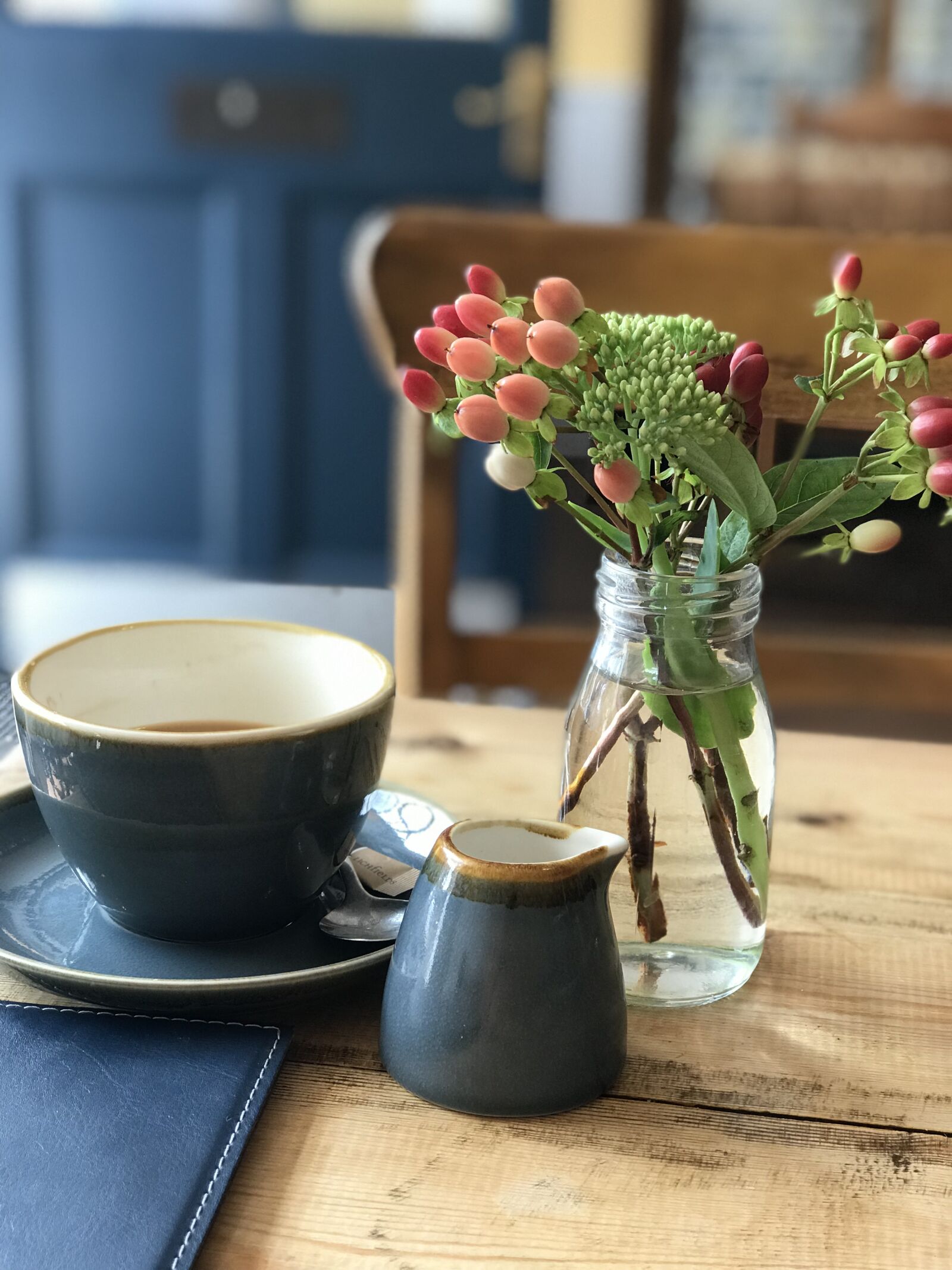 iPhone 7 Plus back dual camera 6.6mm f/2.8 sample photo. Coffee shop, coffee, cappuccino photography