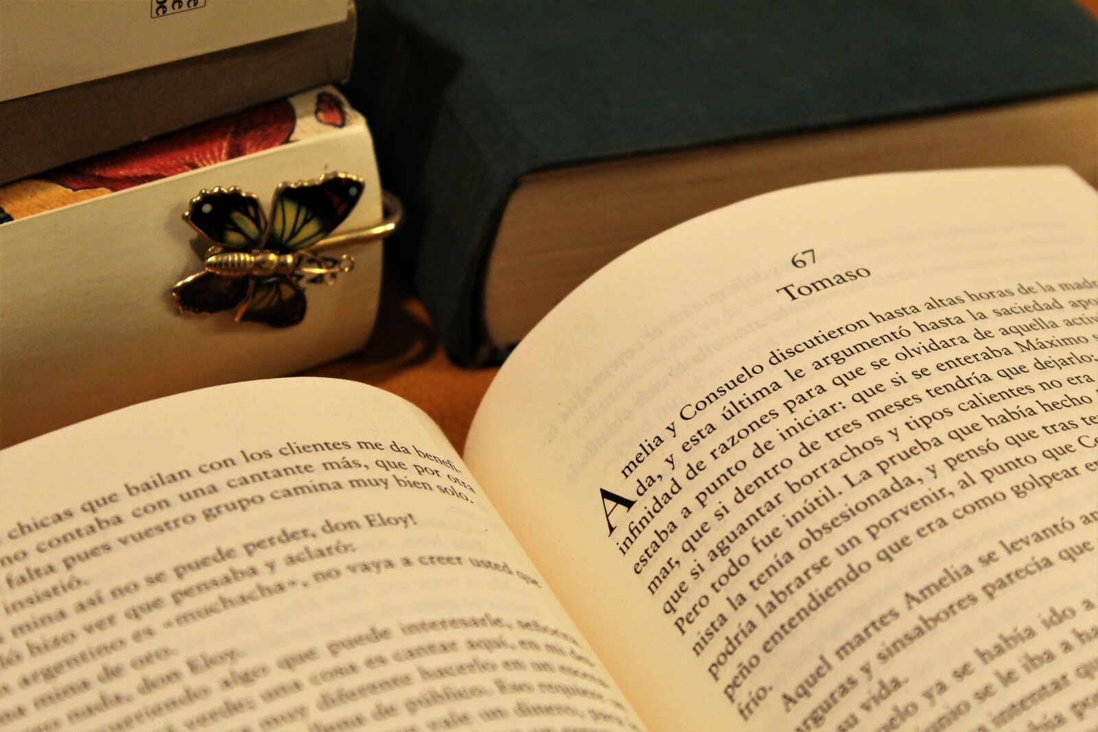 Canon EOS 1300D (EOS Rebel T6 / EOS Kiss X80) sample photo. Book stack, bookmark, read photography