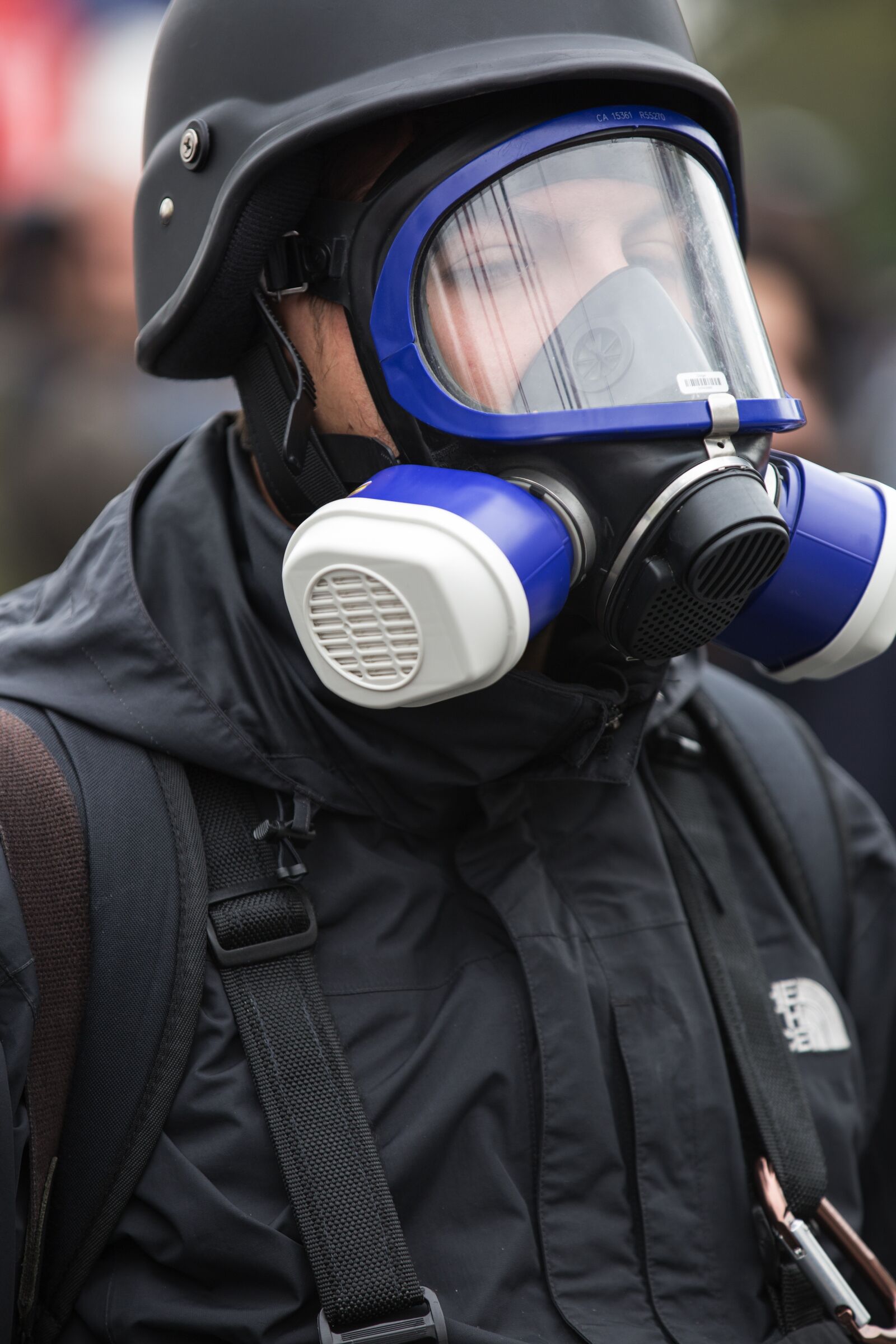 Canon EOS 5D Mark III sample photo. Mask, gas, event photography