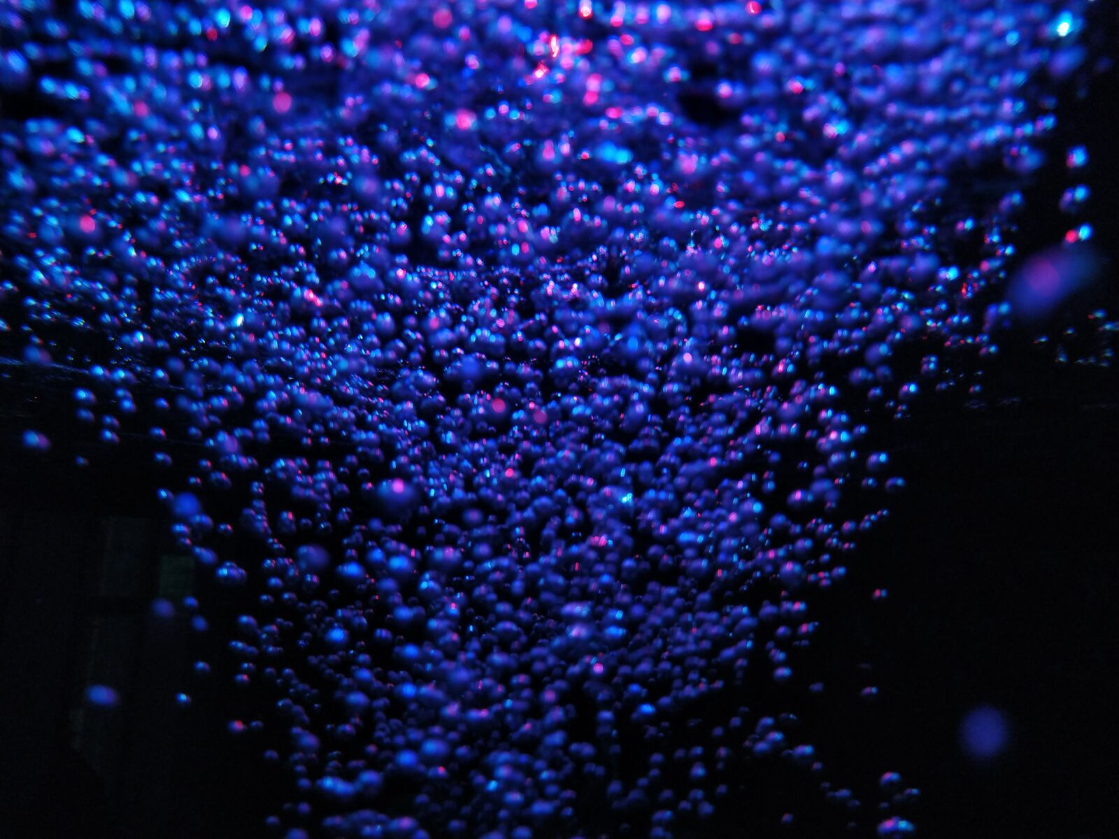 Xiaomi Redmi Note 6 Pro sample photo. Blue, bubbles, texture photography