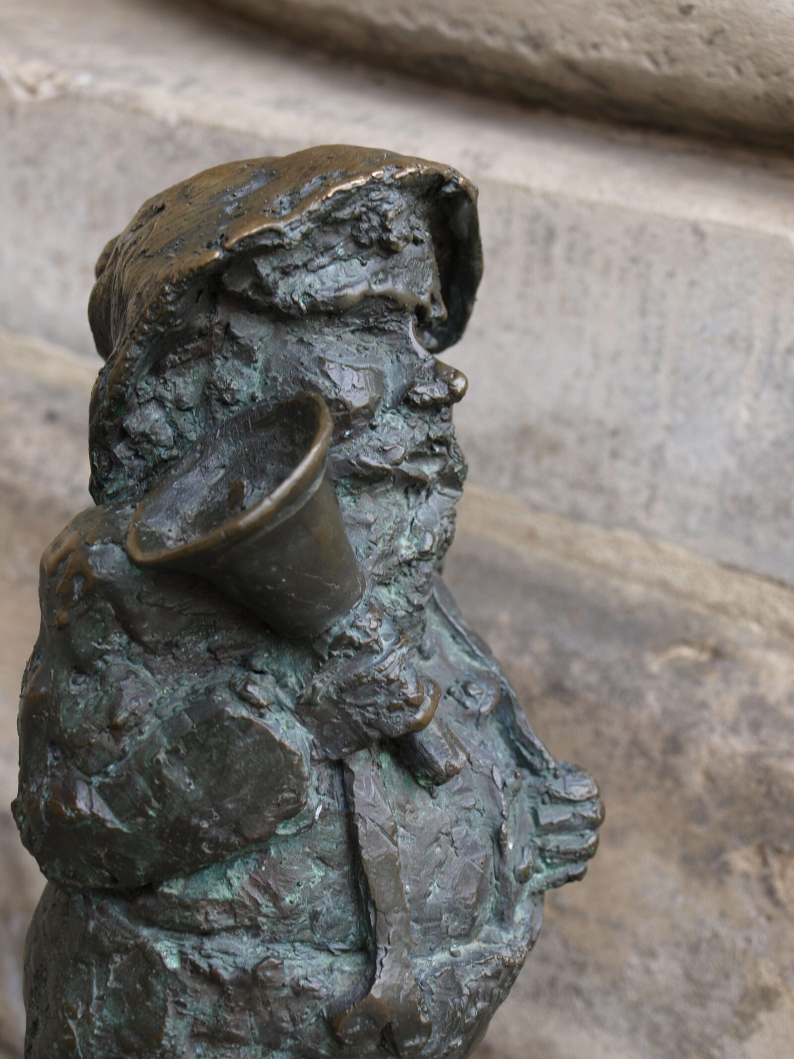 Olympus E-420 (EVOLT E-420) sample photo. Krasnal, wrocław, sculpture photography