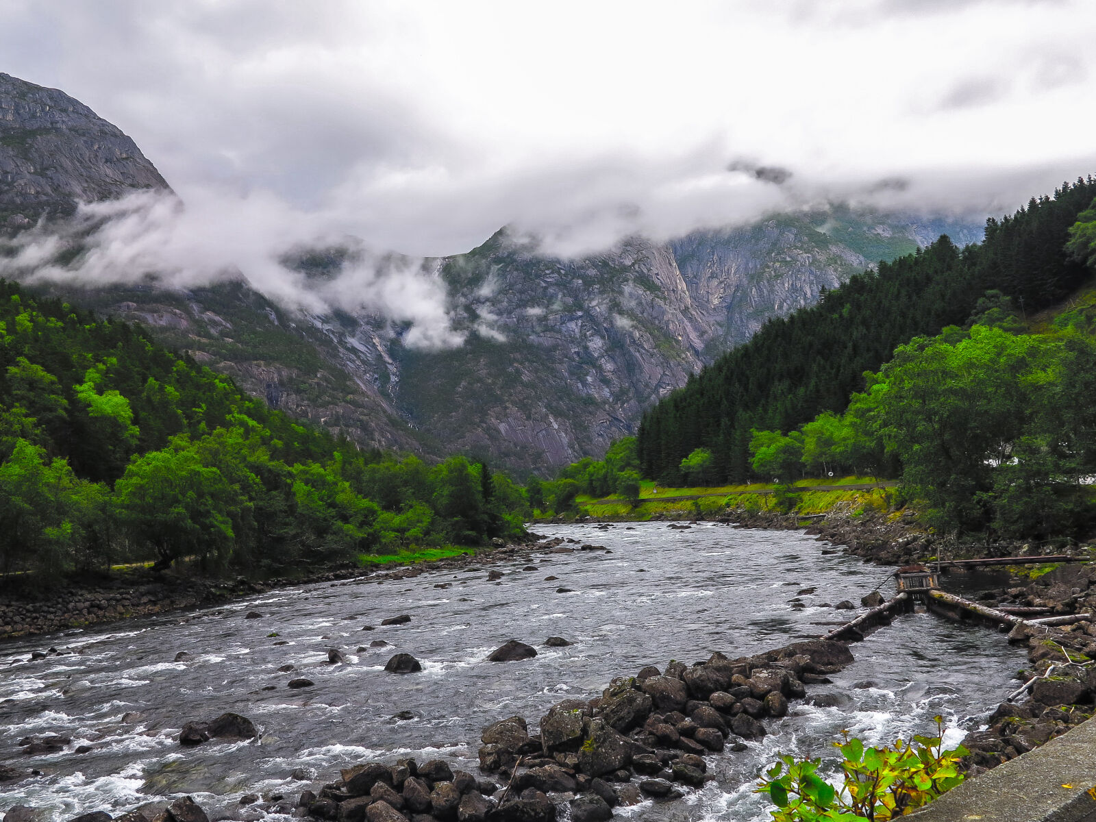 Canon PowerShot G1 X sample photo. Calm, river, near, mountains photography