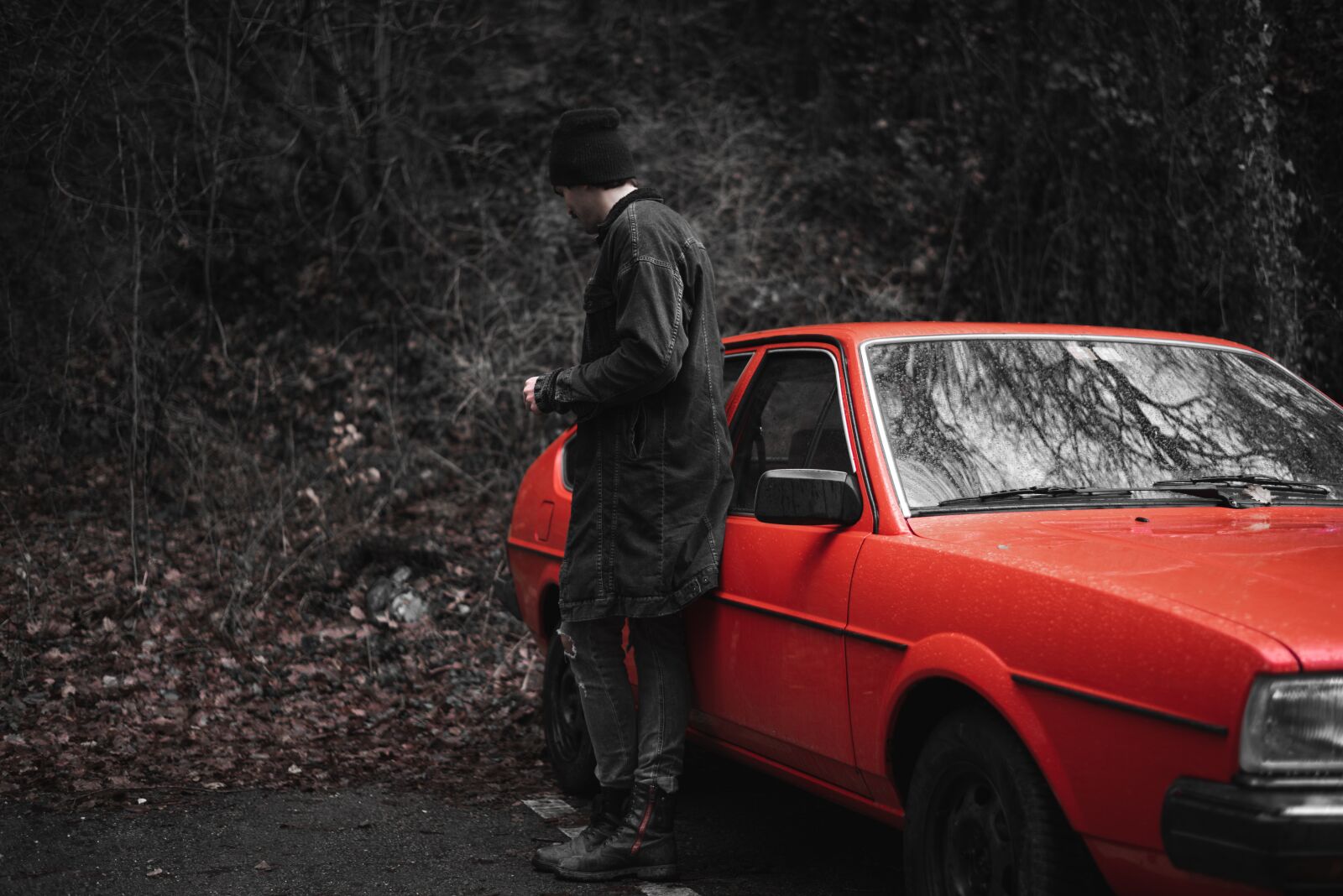 Nikon D750 sample photo. Oldschool, red, automobile photography