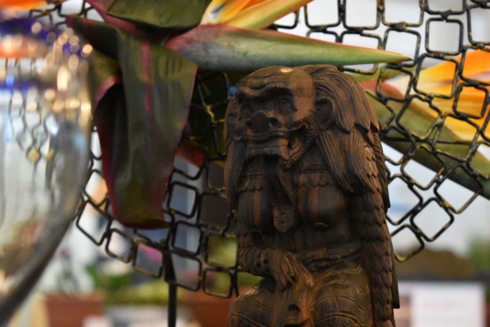 Nikon D3400 sample photo. Wood, figure, monster photography