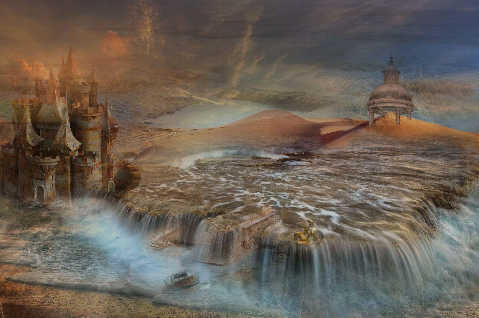 Nikon D70 sample photo. Castle, water, fantasy photography
