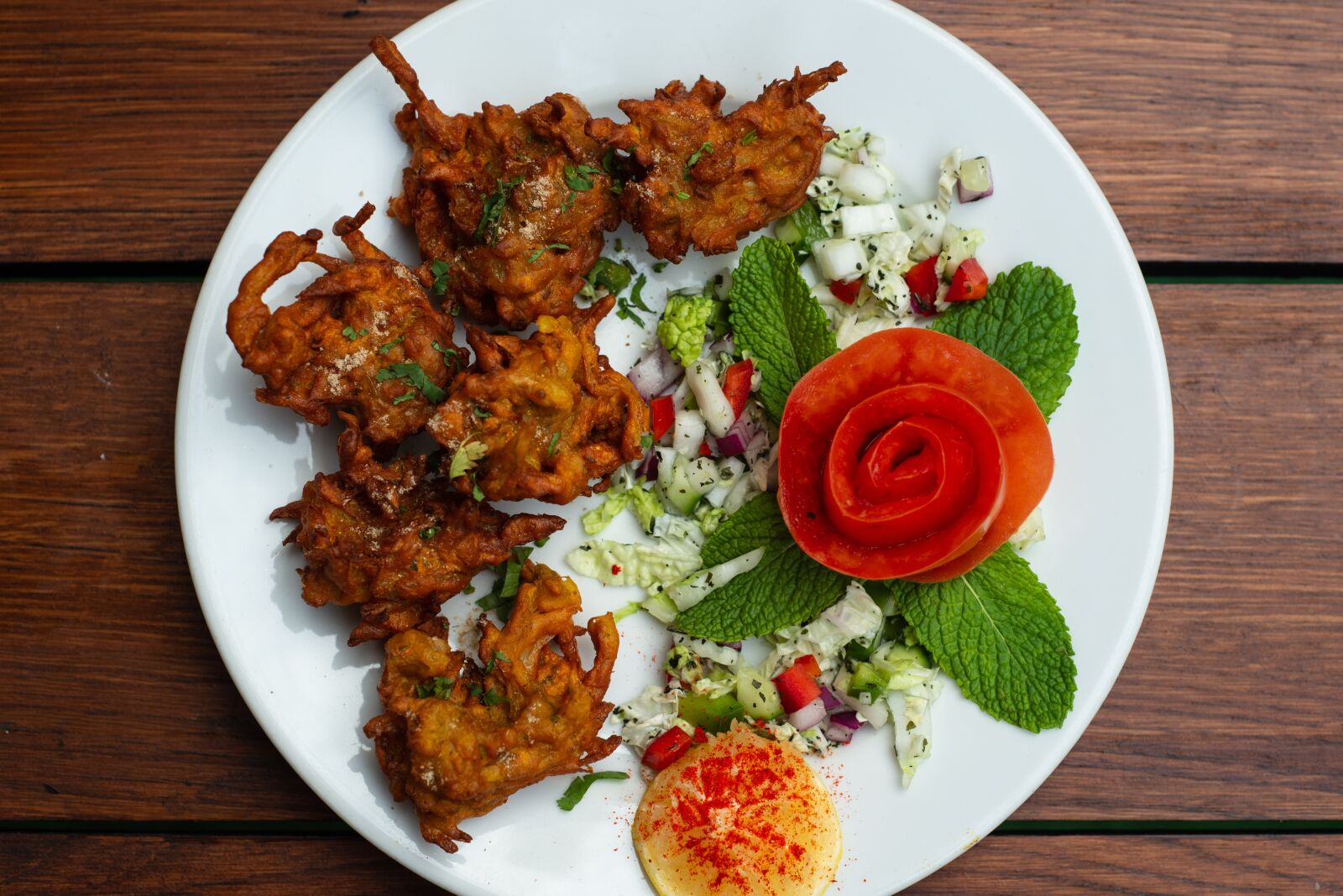 Nikon D800 sample photo. Pakora, indian food, indian photography
