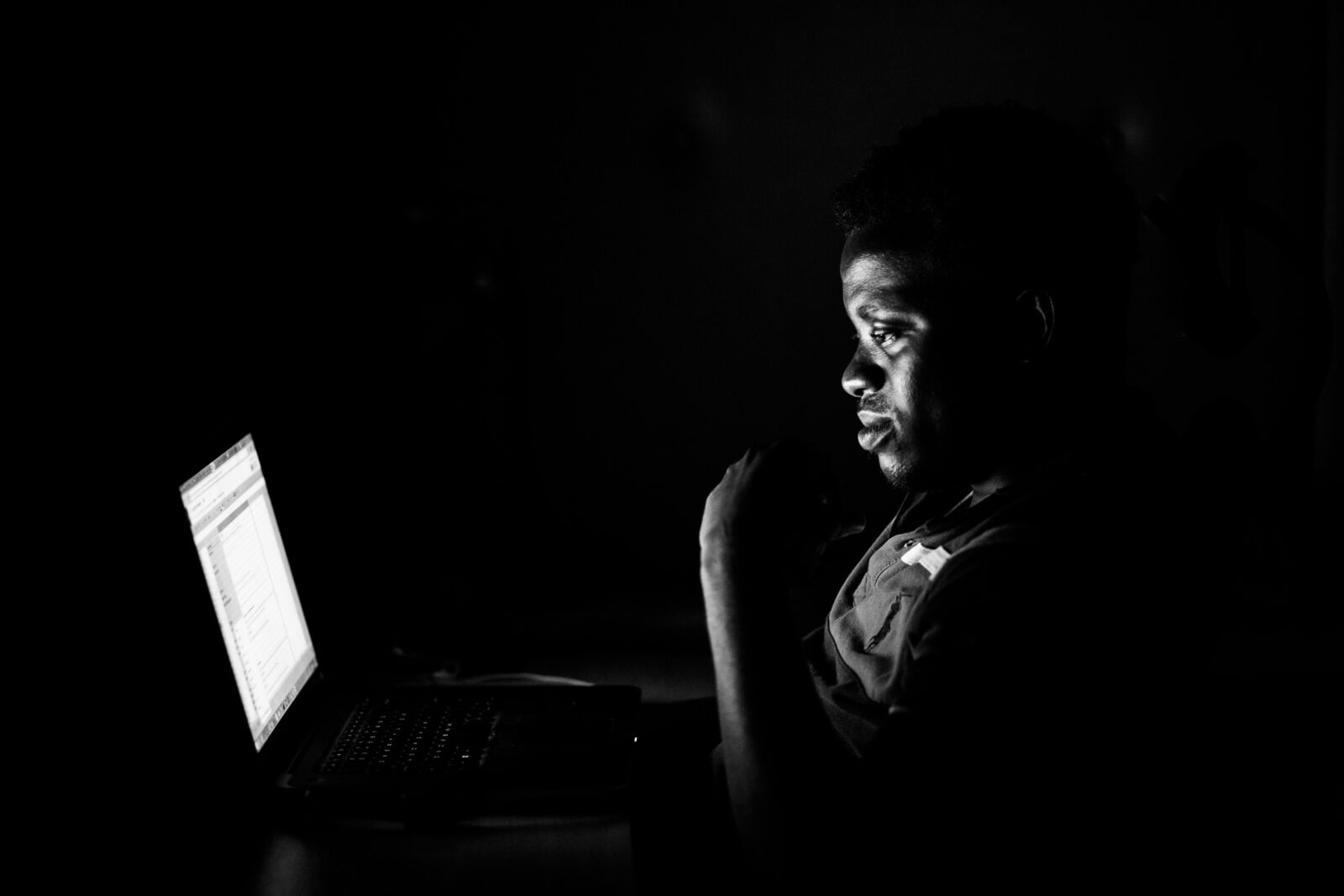 Canon EF 85mm F1.8 USM sample photo. Black and white, business photography