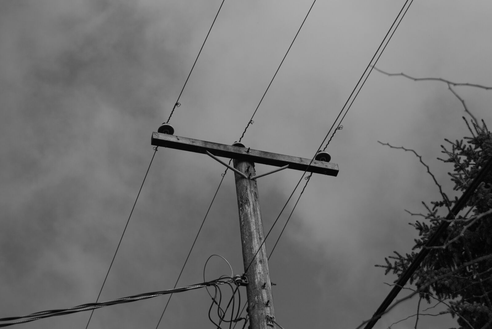 Sony Alpha DSLR-A200 sample photo. Telephone pole, communication, technology photography