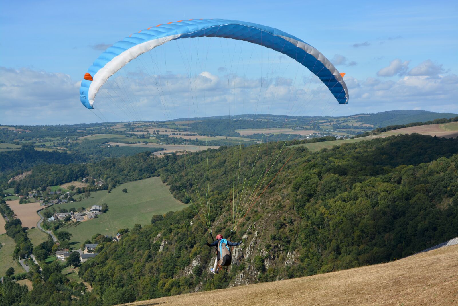 Nikon D5200 sample photo. Paragliding, take off, flight photography