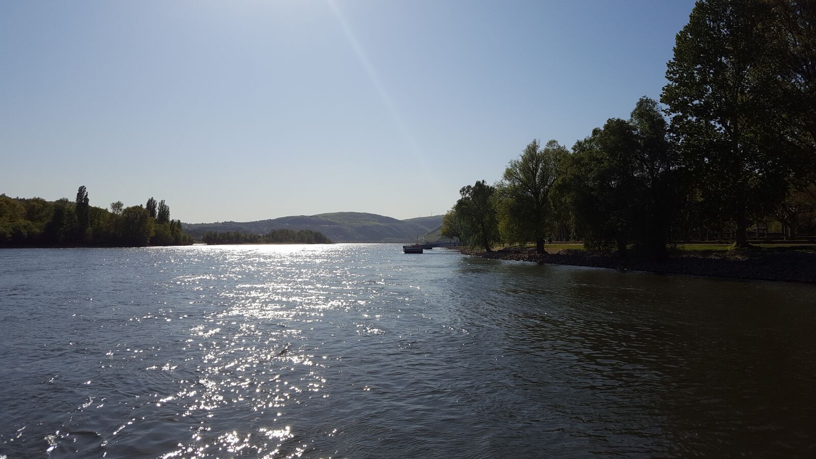 Samsung GALAXY S6 edge sample photo. Rhine, rüdesheim, piers photography