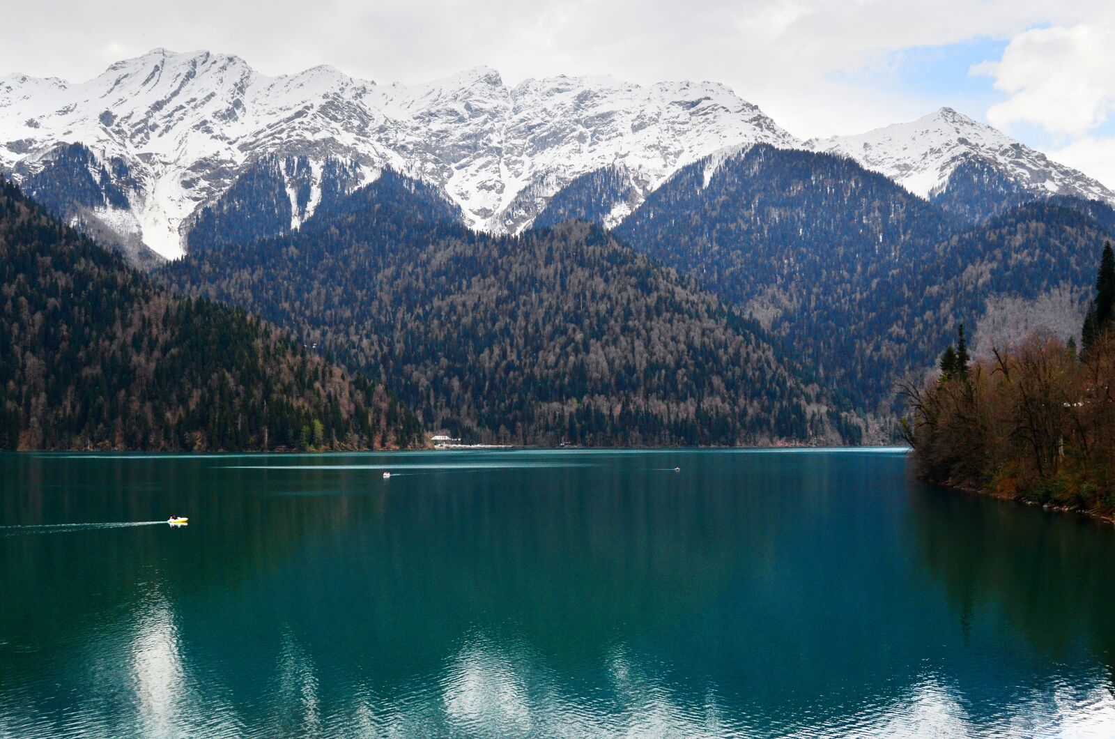 Nikon D5100 sample photo. Abkhazia, lake ritsa, mountains photography