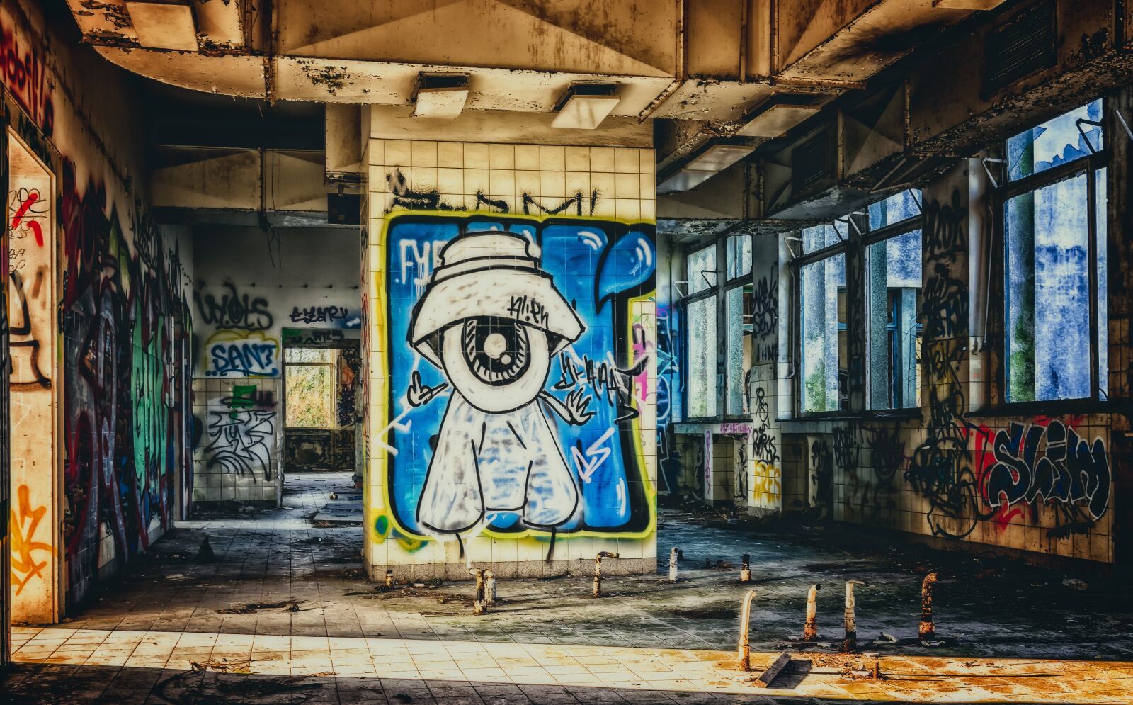 Nikon D3300 sample photo. Lost places, graffiti, ruin photography