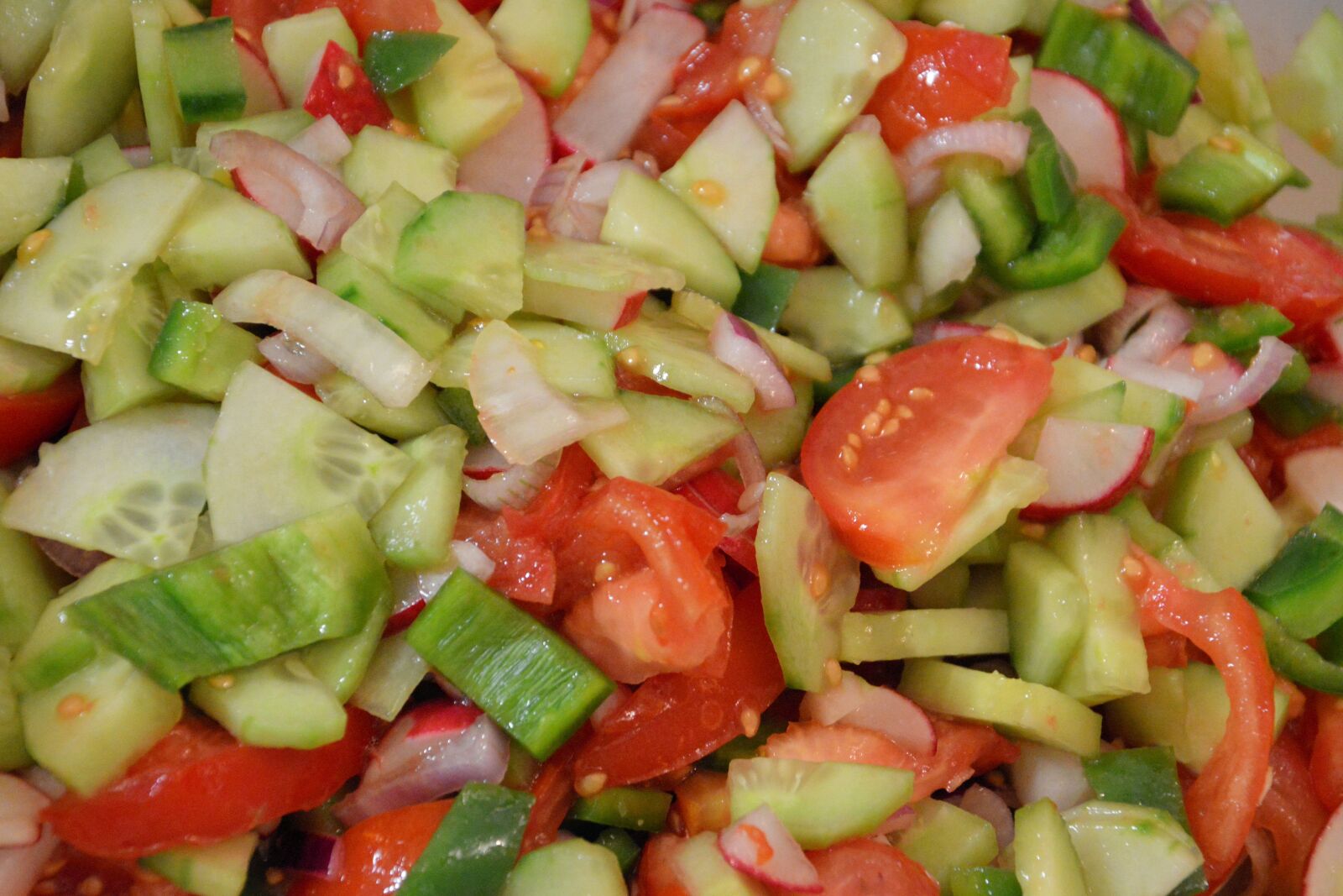 Nikon D3200 sample photo. Salad, mixed, mixed salad photography