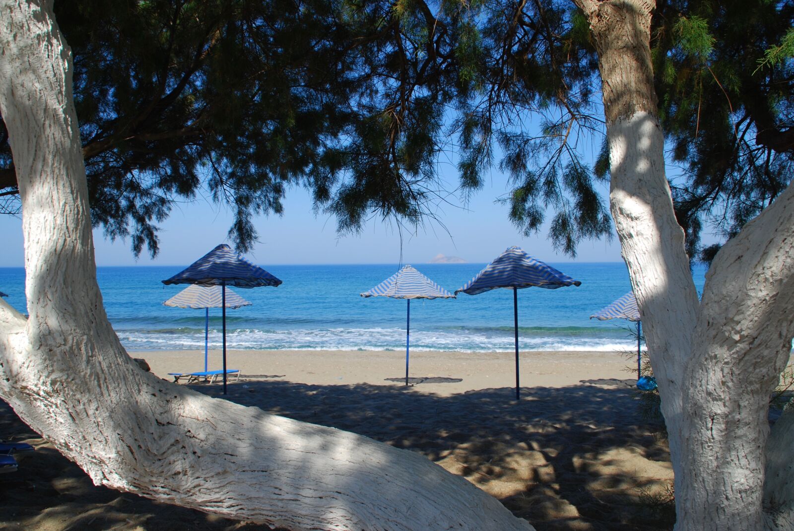 Nikon D60 sample photo. Beach, parasols, summer photography