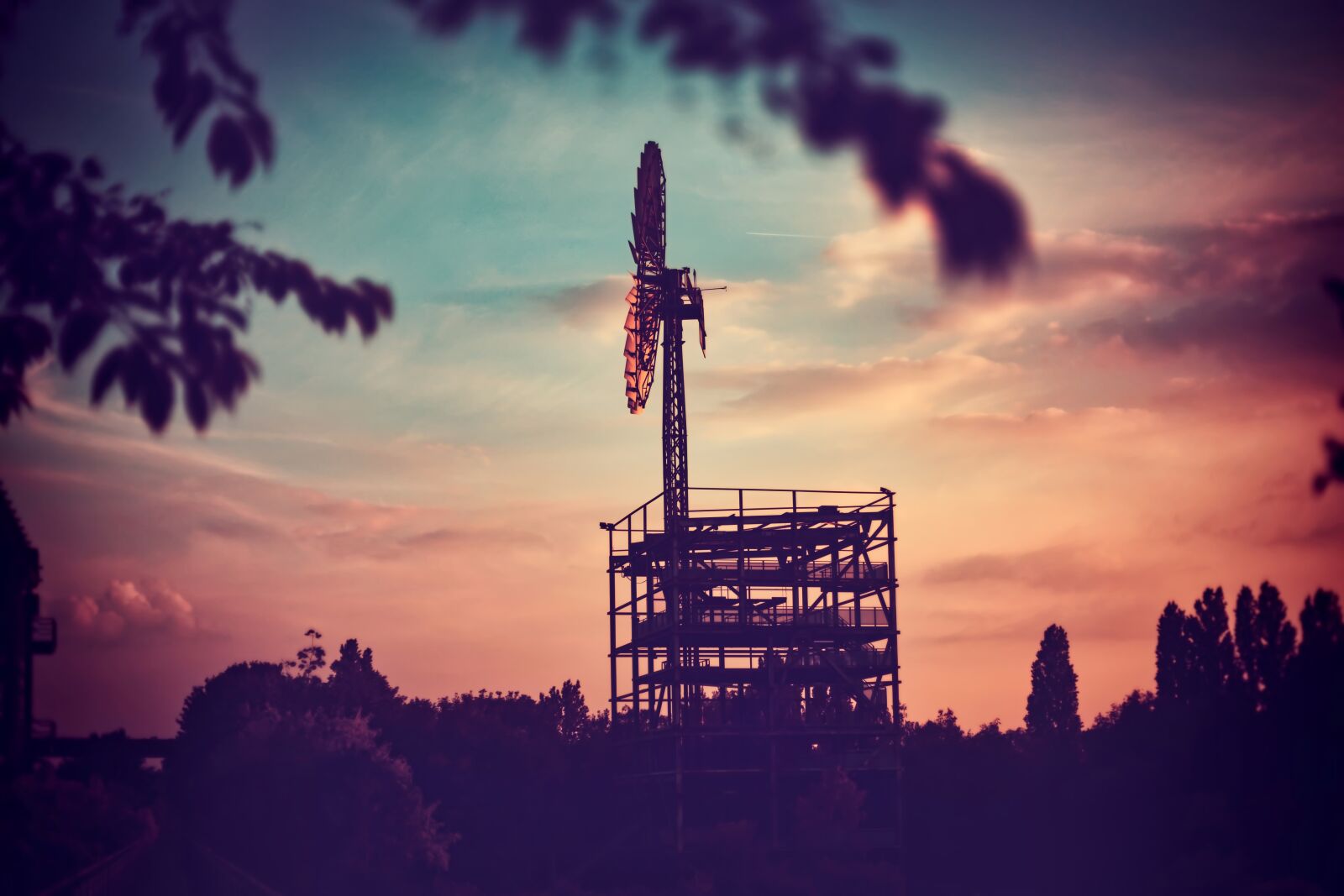 Canon EOS 6D + Canon EF 50mm F1.4 USM sample photo. Windmill, sunset, dark photography