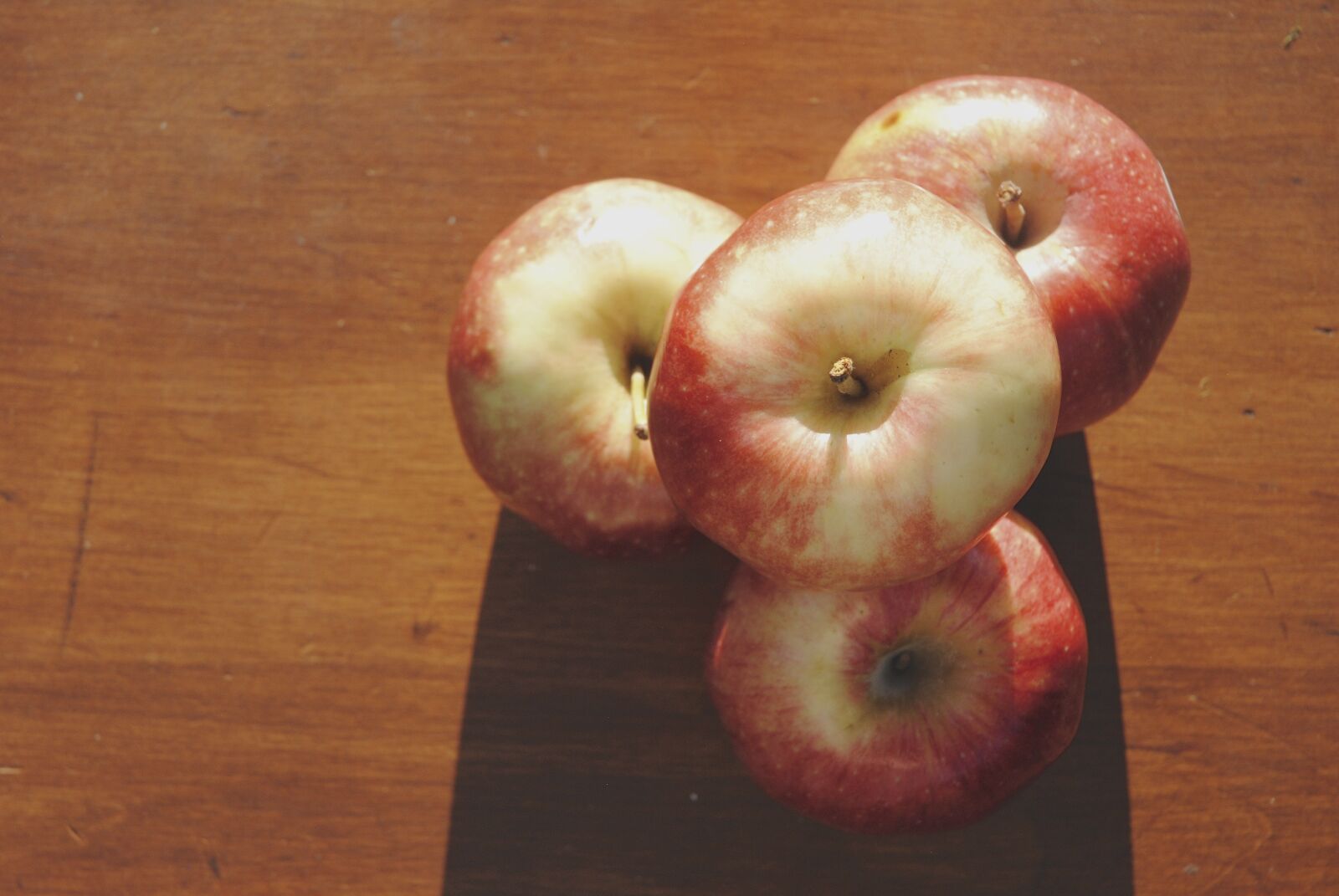 Nikon D3000 sample photo. Food, wood, apple, leaf photography