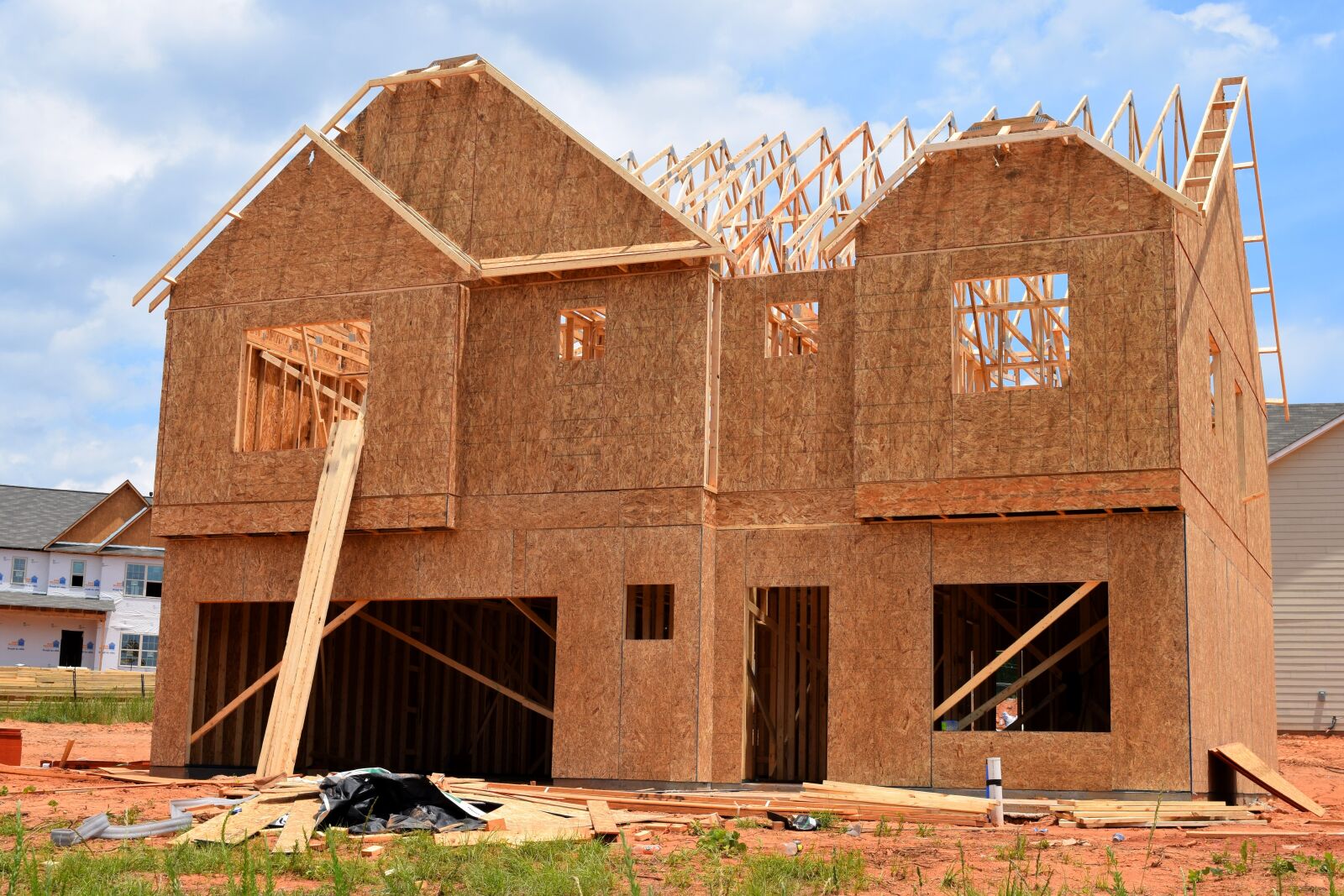 Nikon D3300 sample photo. New home, house, construction photography
