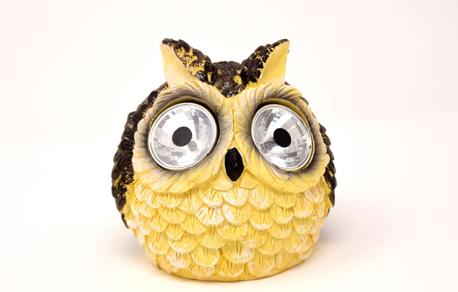 Nikon D7200 sample photo. Owl, solar lamp, cute photography