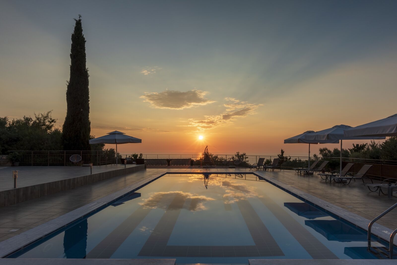 Nikon D750 sample photo. Sunset, pool, sea photography