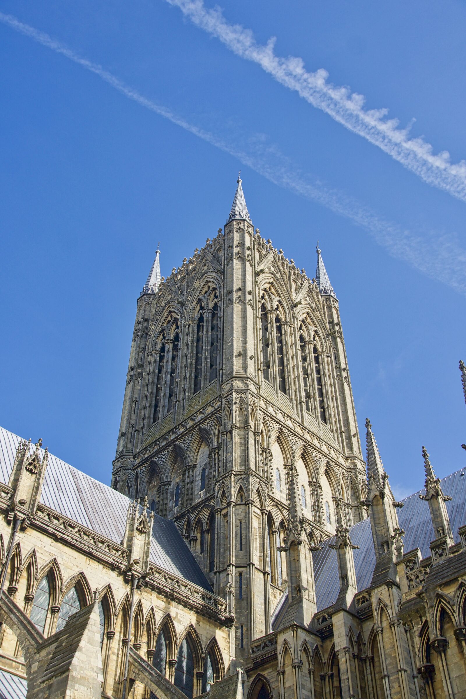Sony a6500 sample photo. Cathedral, spire, lincoln photography