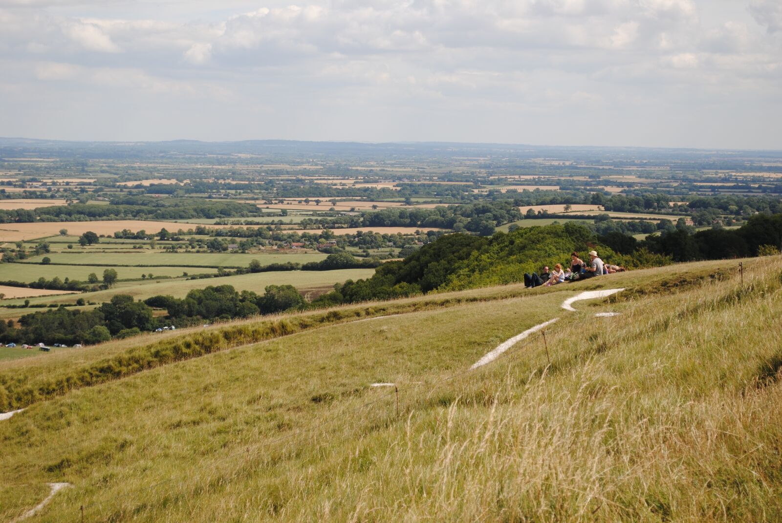 Nikon D3000 sample photo. White horse hill, england photography