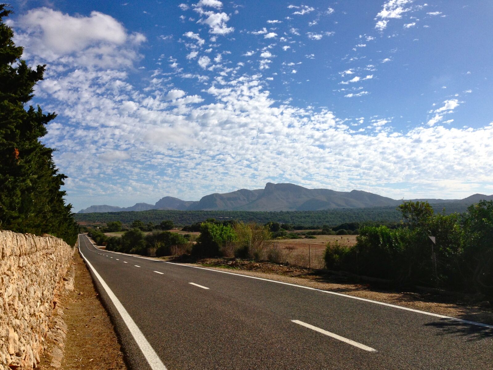 Apple iPhone 5 sample photo. Mallorca, mont farrutx, road photography