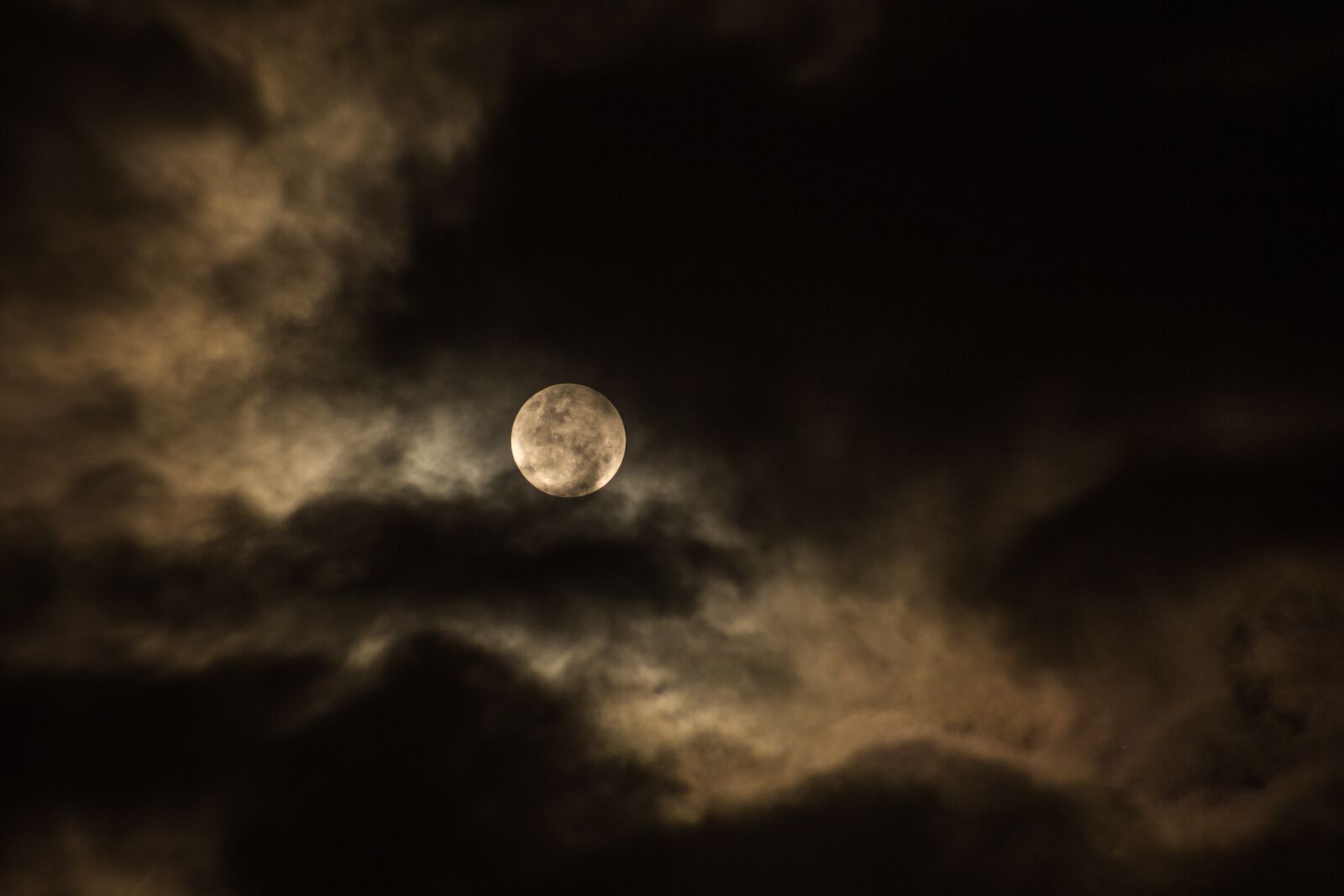 Canon EOS 6D + Canon EF 75-300mm f/4-5.6 sample photo. Cloudy, dark, full moon photography