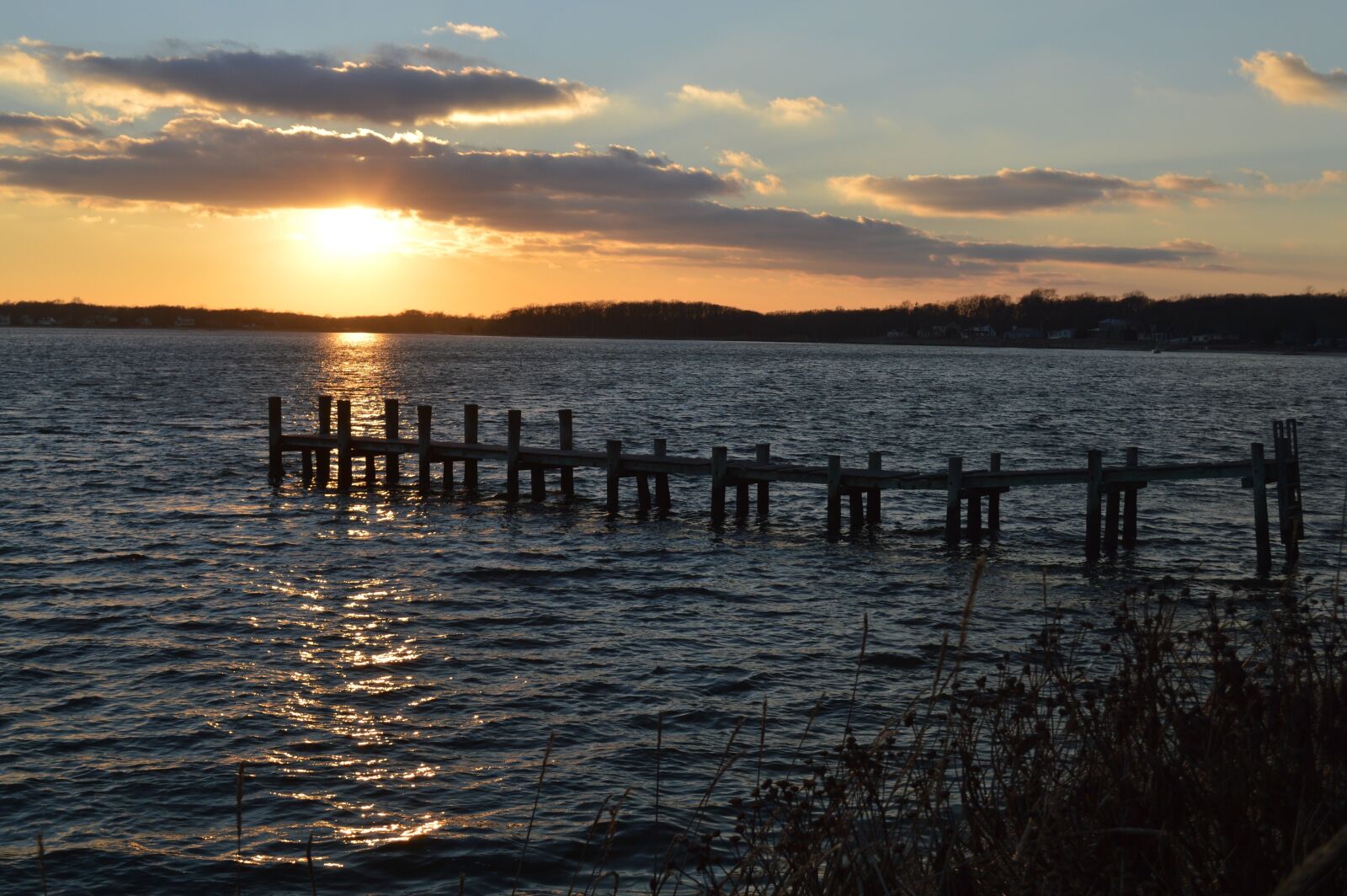 Nikon D3200 sample photo. Sunset, bay, long island photography