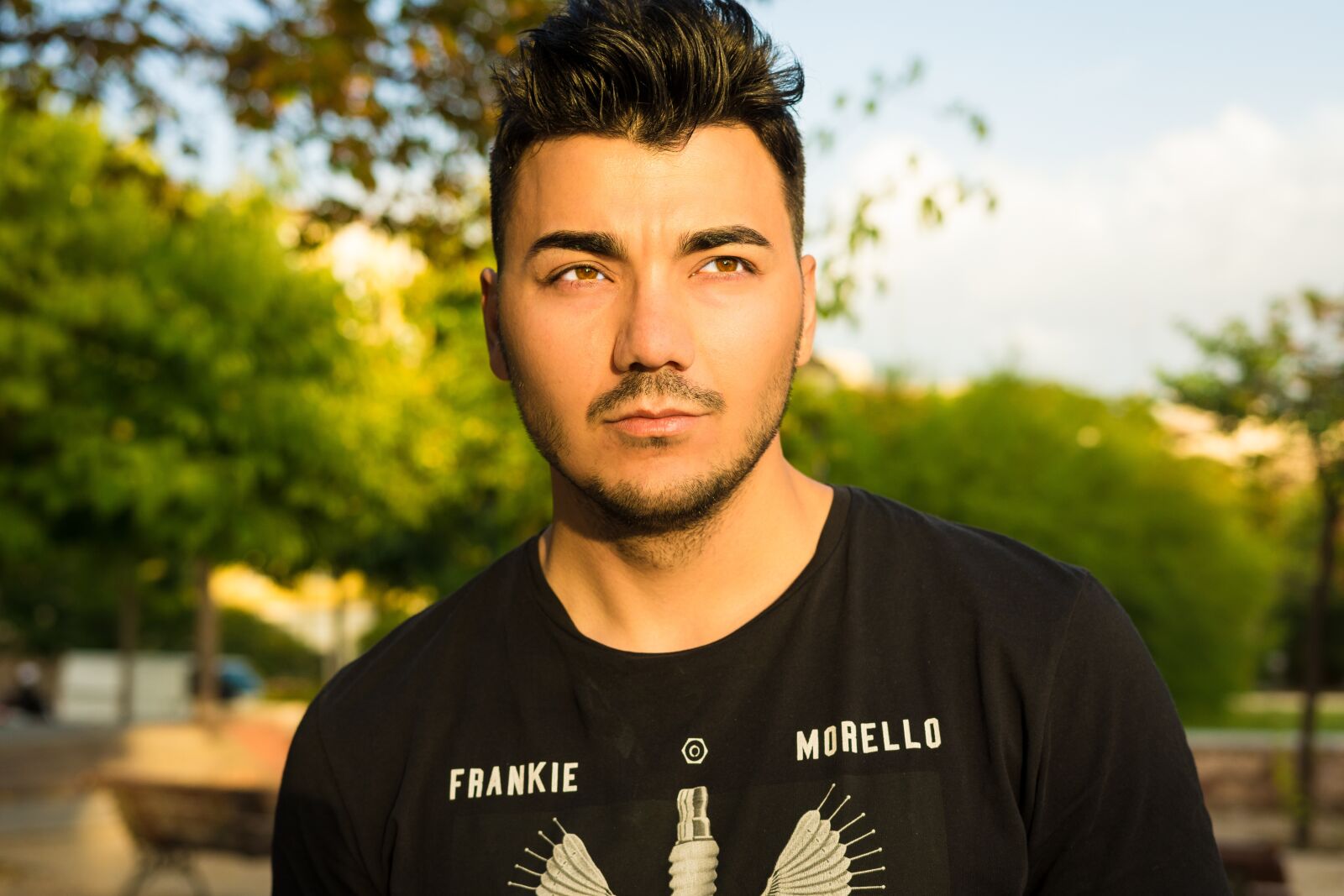 Nikon D7200 sample photo. Portrait, frankie morello, tshirt photography