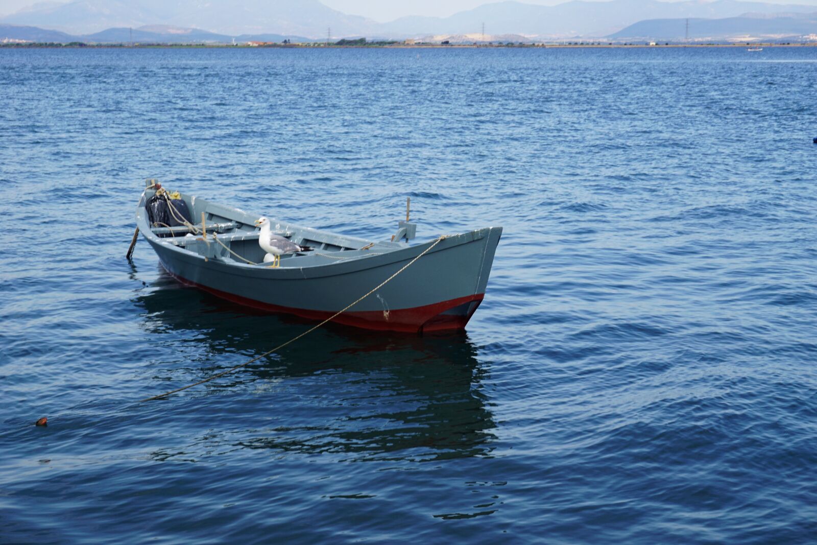 Sony a5100 sample photo. Boat, sea, blue photography