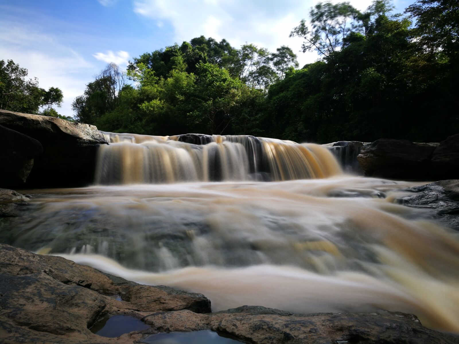 HUAWEI P9 sample photo. Waterfall, nature, rock photography