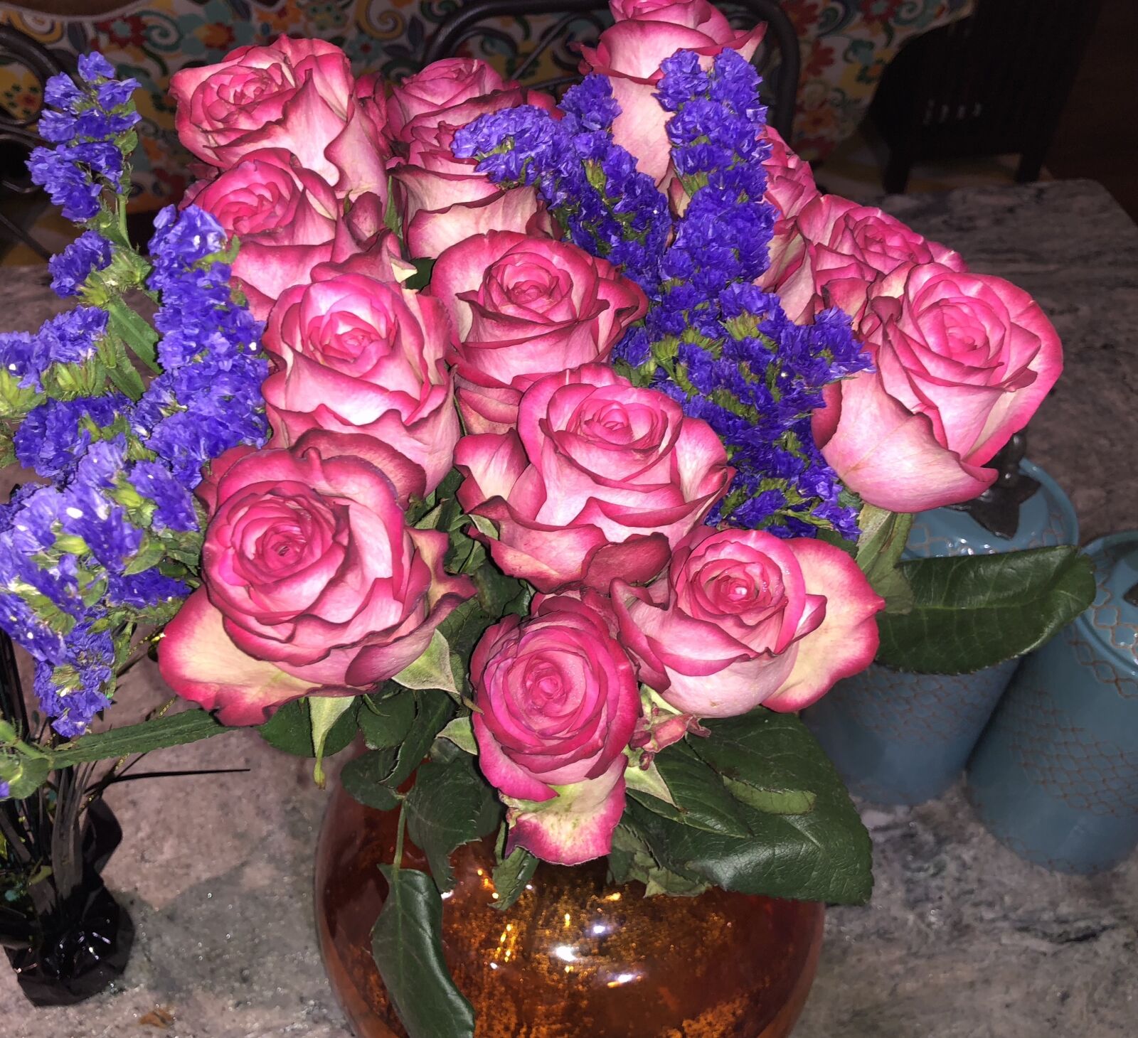 iPhone X back dual camera 4mm f/1.8 sample photo. Roses, bouquet, flowers photography