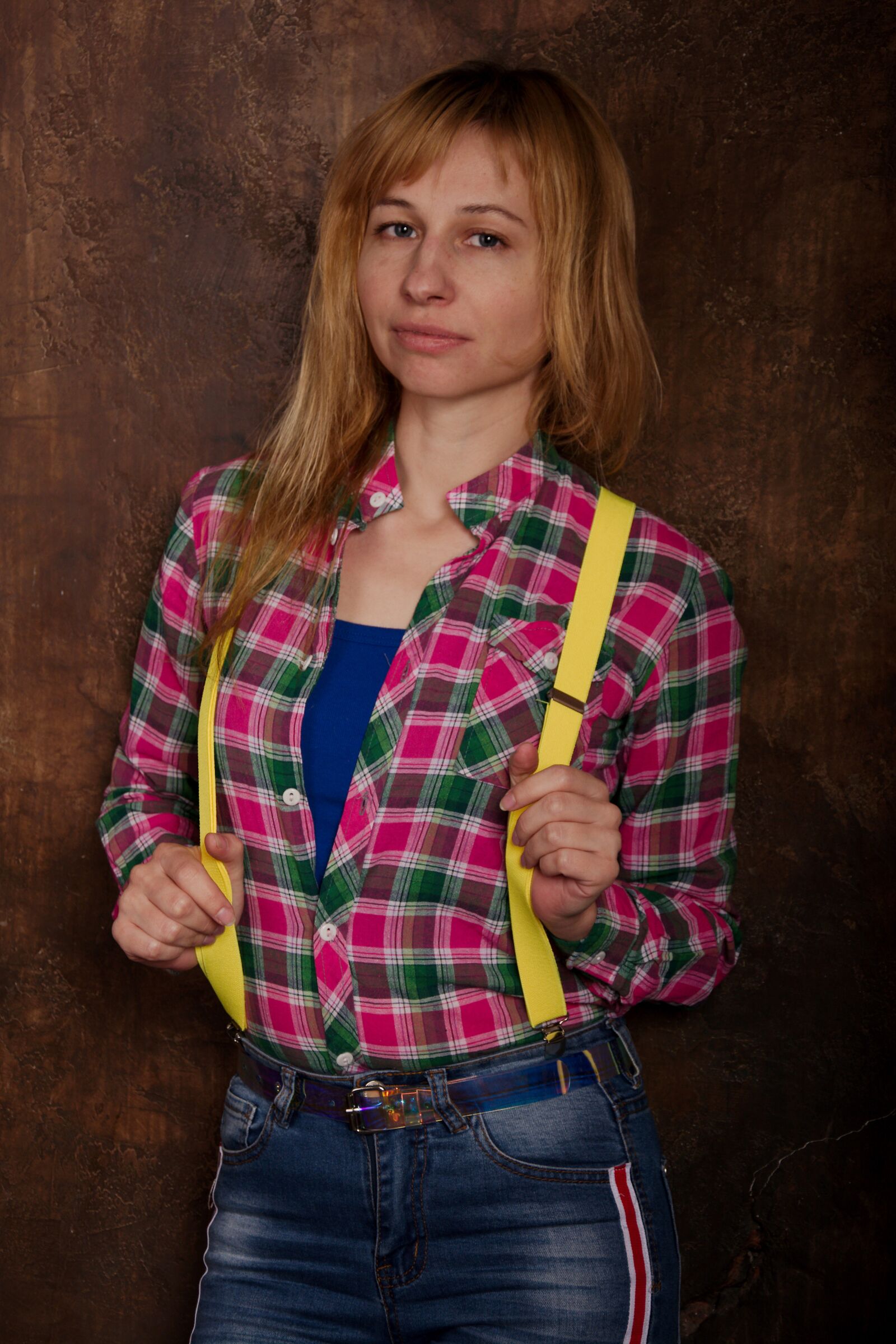 Nikon D7100 sample photo. Shirt, braces, jeans photography