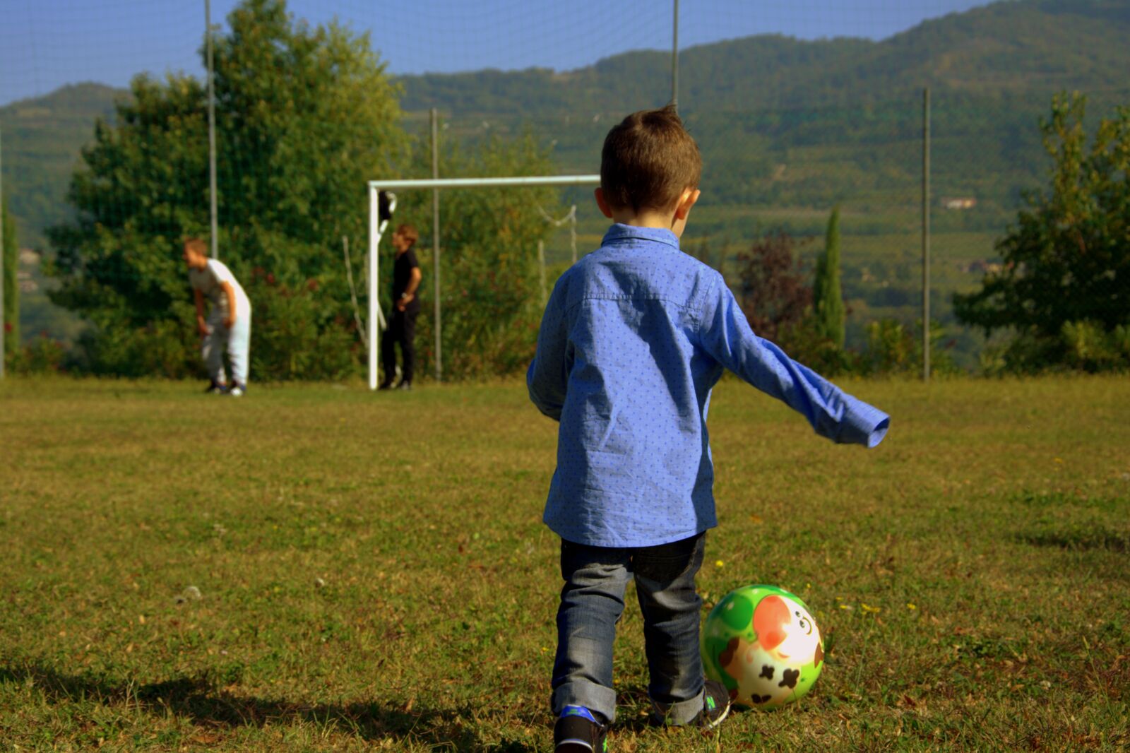 Nikon D7100 sample photo. Child, football player, ball photography