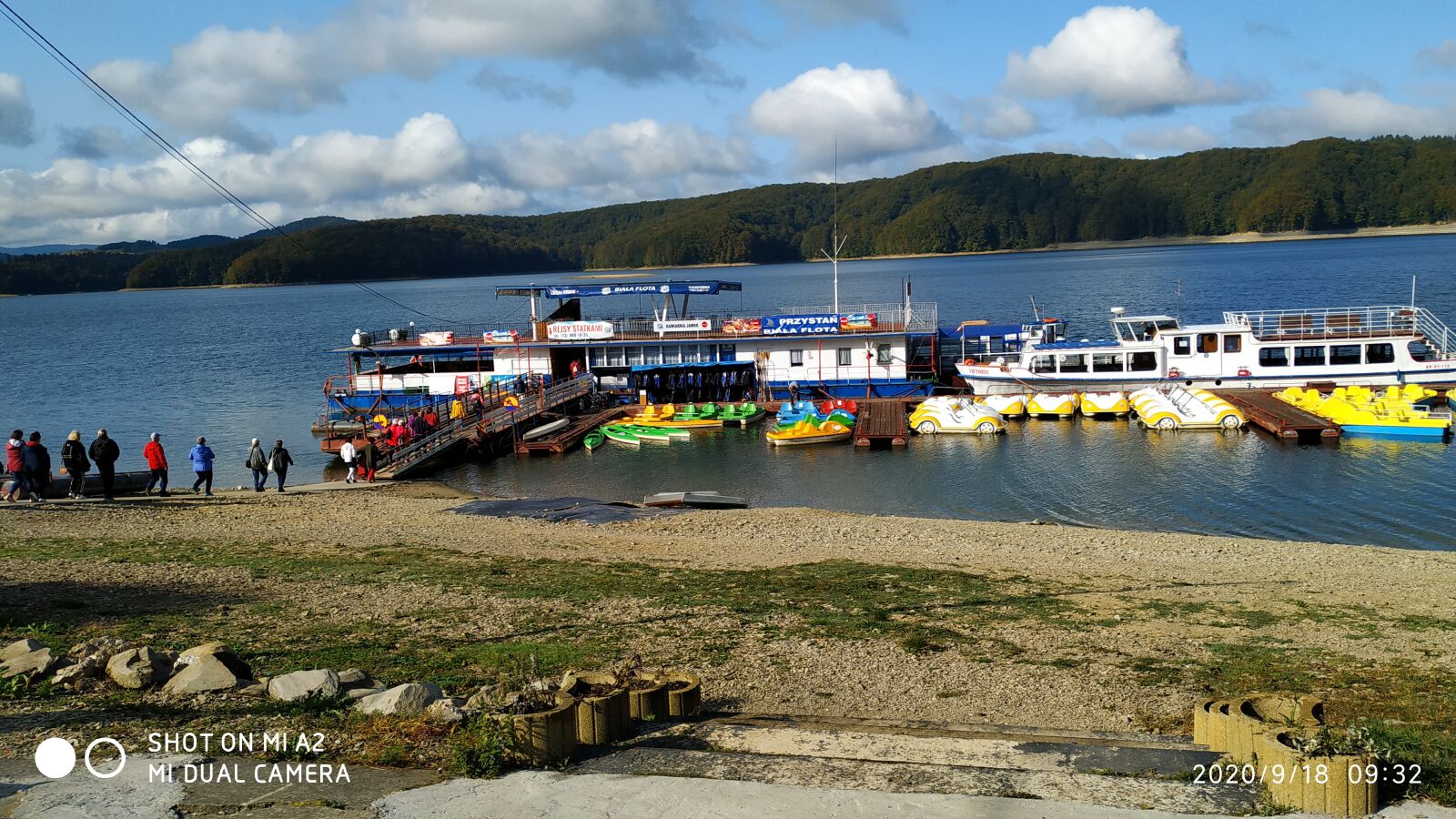 Xiaomi Mi A2 sample photo. Harbor, solina, white fleet photography
