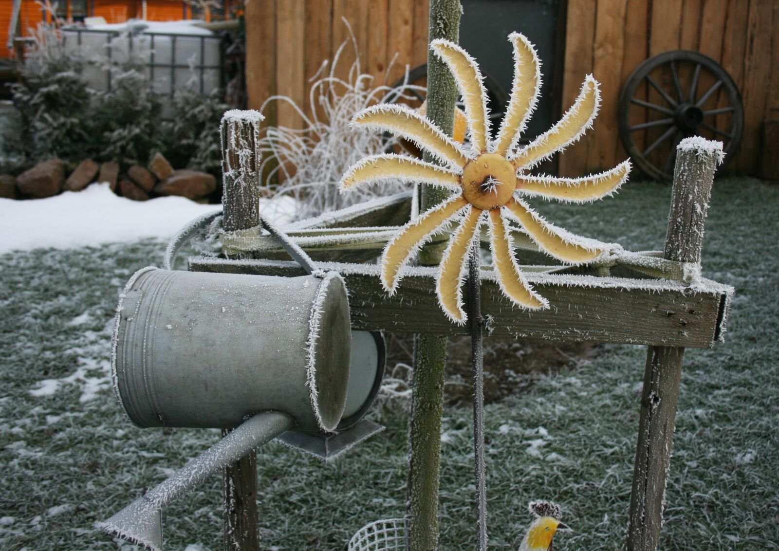 Canon EOS 400D (EOS Digital Rebel XTi / EOS Kiss Digital X) sample photo. Pinwheel, frost, hoarfrost photography